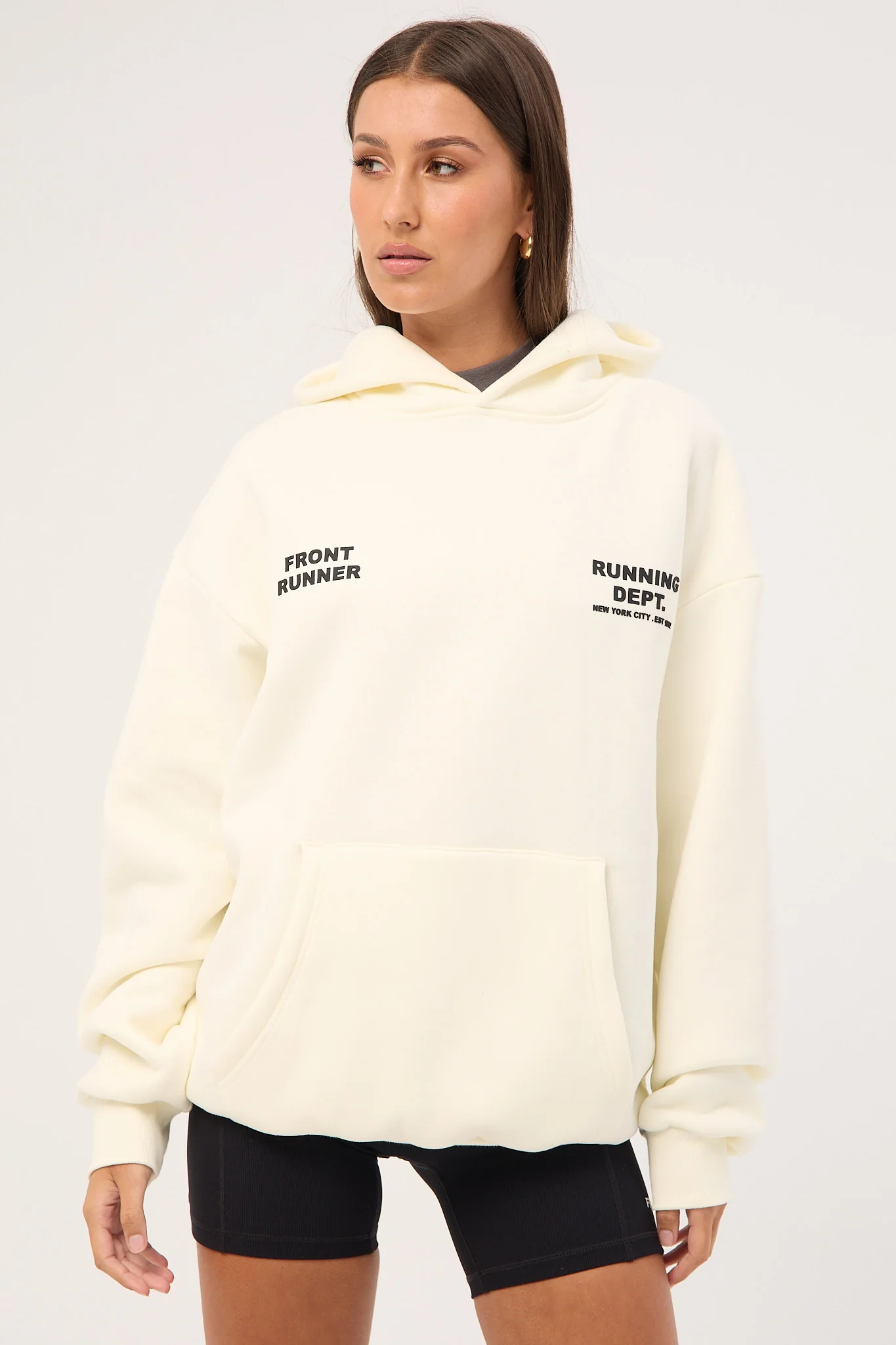 Front Runner Running Dept Hoodie Vanilla - Image 4