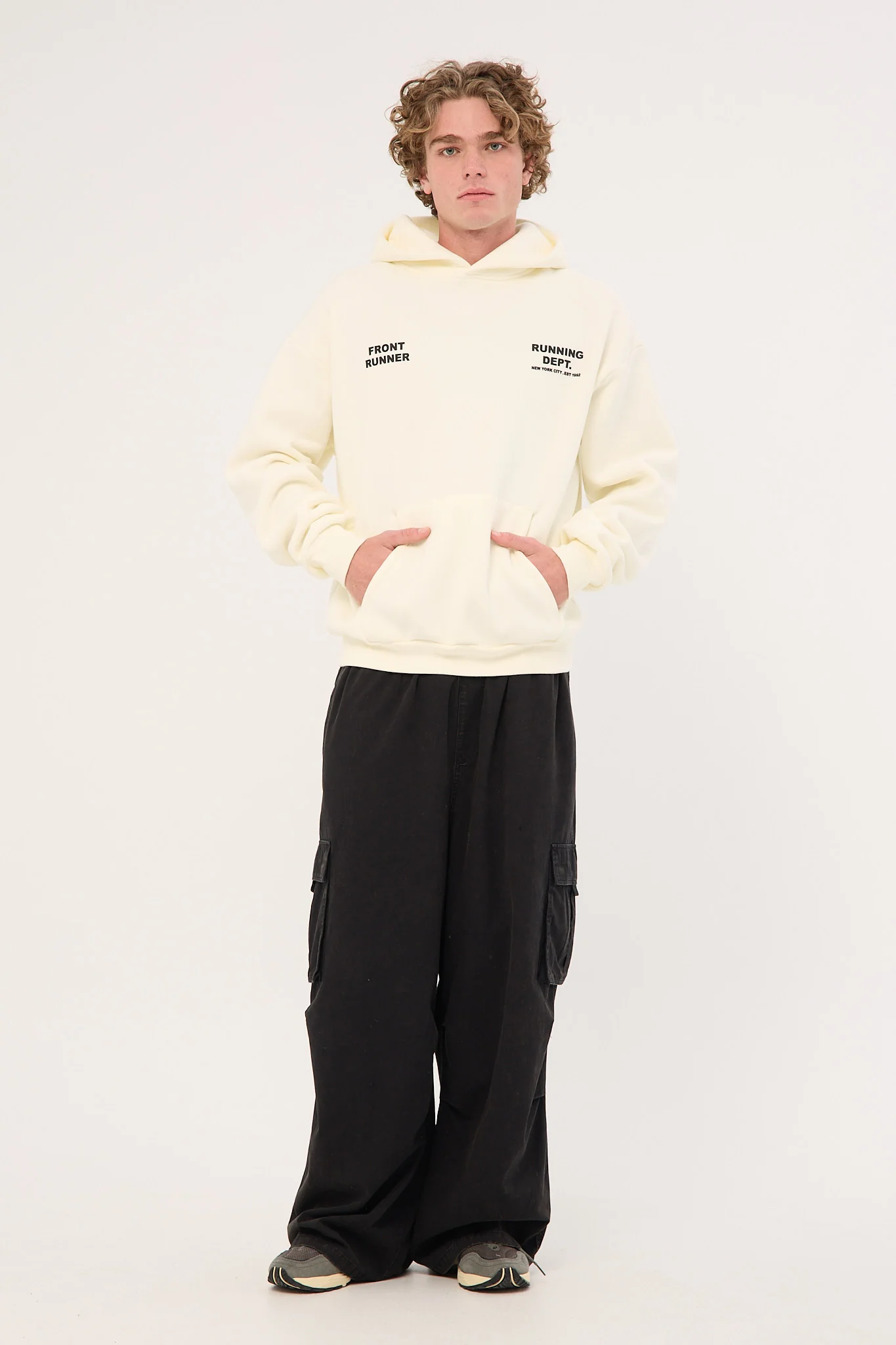 Front Runner Running Dept Hoodie Vanilla - Image 5