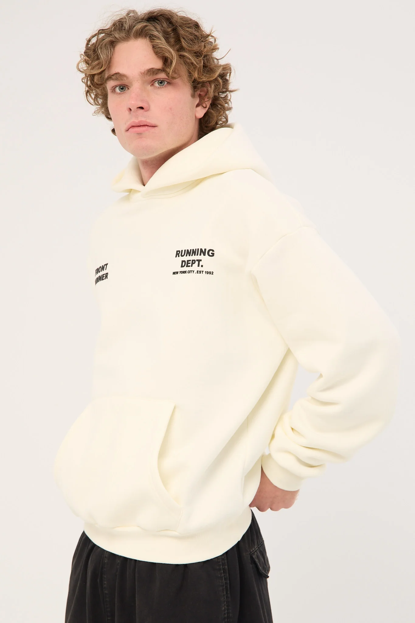 Front Runner Running Dept Hoodie Vanilla - Image 6