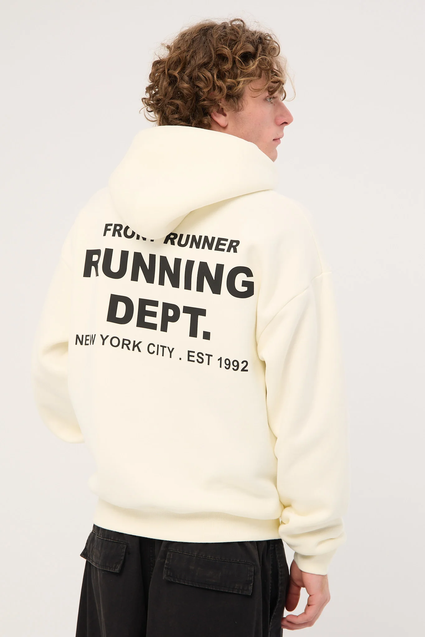 Front Runner Running Dept Hoodie Vanilla - Image 7