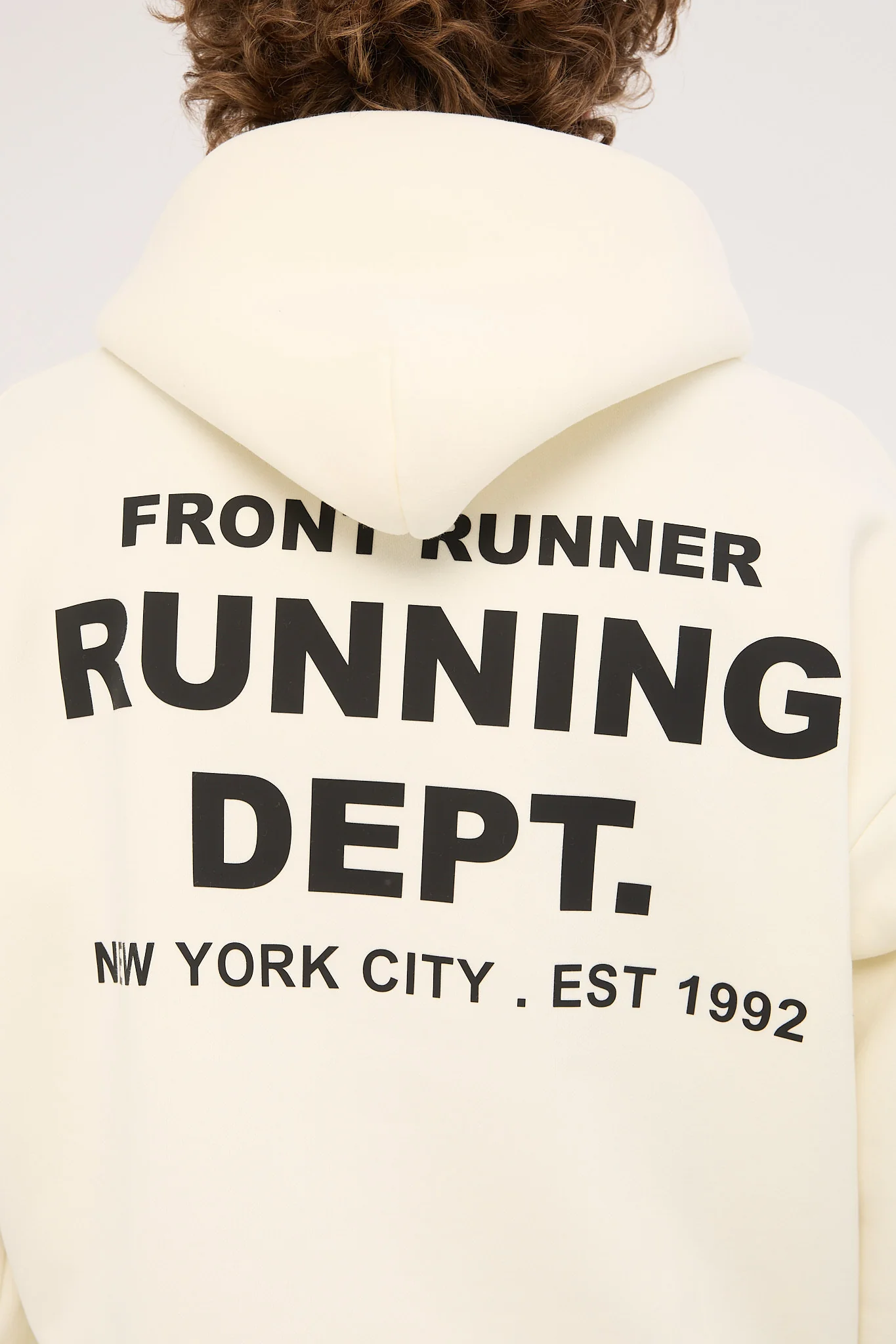 Front Runner Running Dept Hoodie Vanilla - Image 8