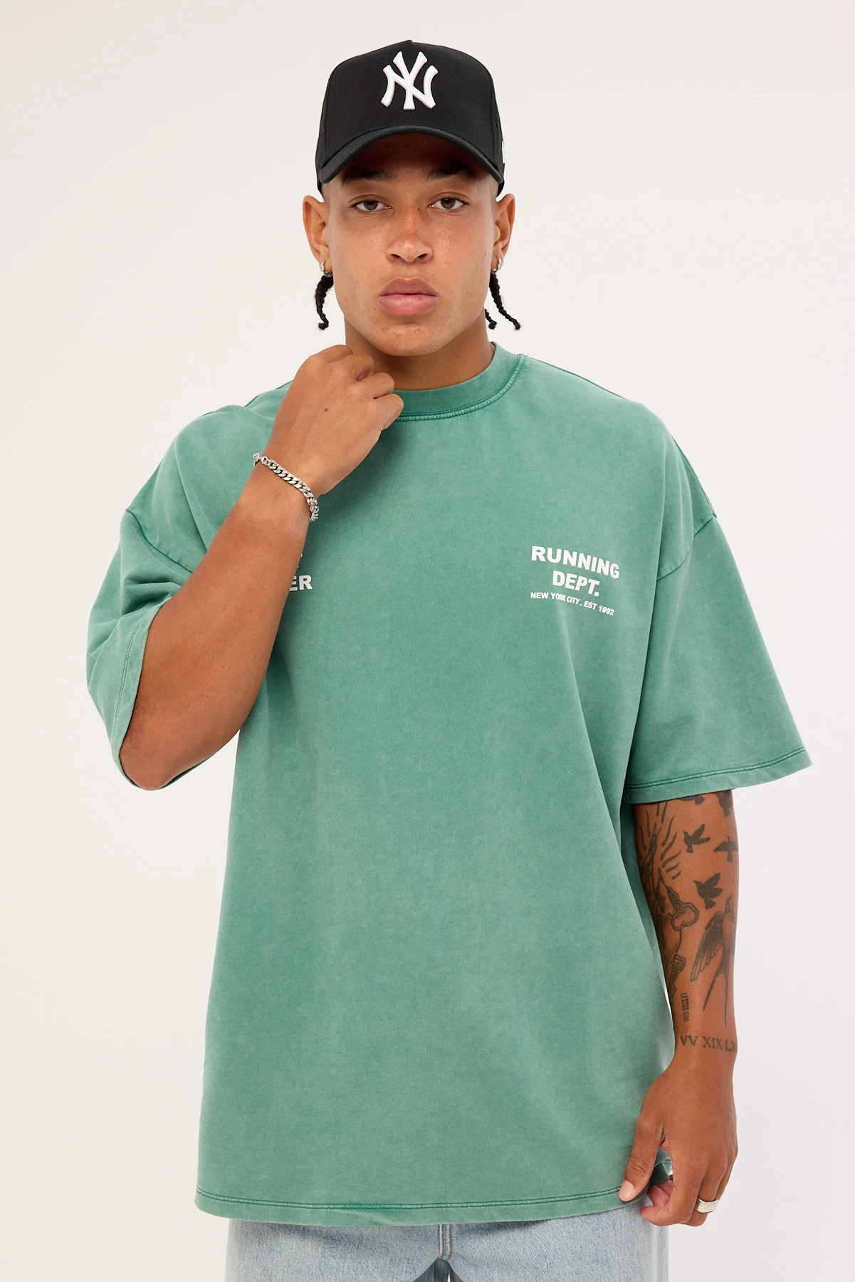 Front Runner Running Dept Tee Emerald Green Wash