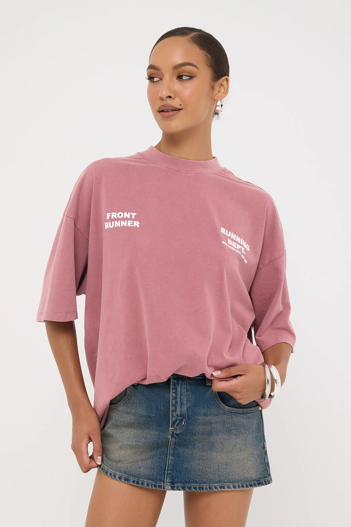Front Runner Running Dept. Tee Plum - Image 4