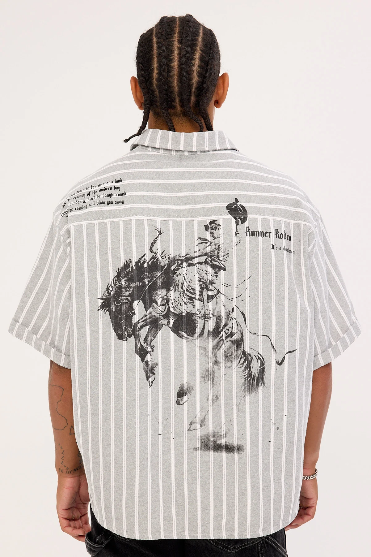 Front Runner Showdown Shirt Cream/Black Stripe