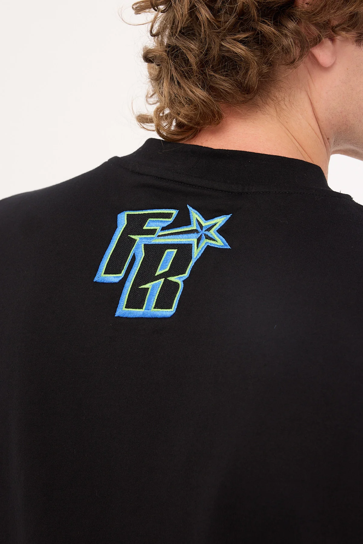 Front Runner Sports Star Tee Black Aqua - Image 8