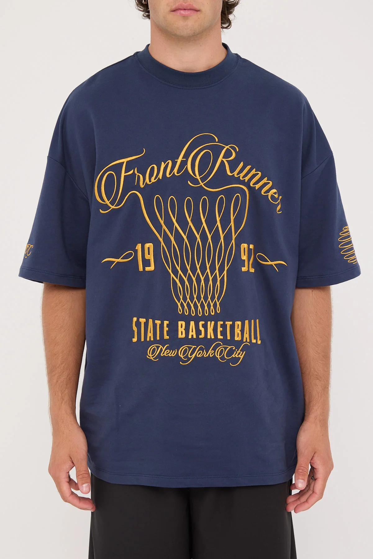 Front Runner State Basketball Tee Royal Navy - Image 7