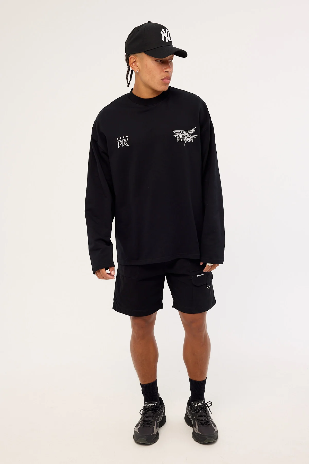 Front Runner Street Sports Long Sleeve Tee Black - Image 2
