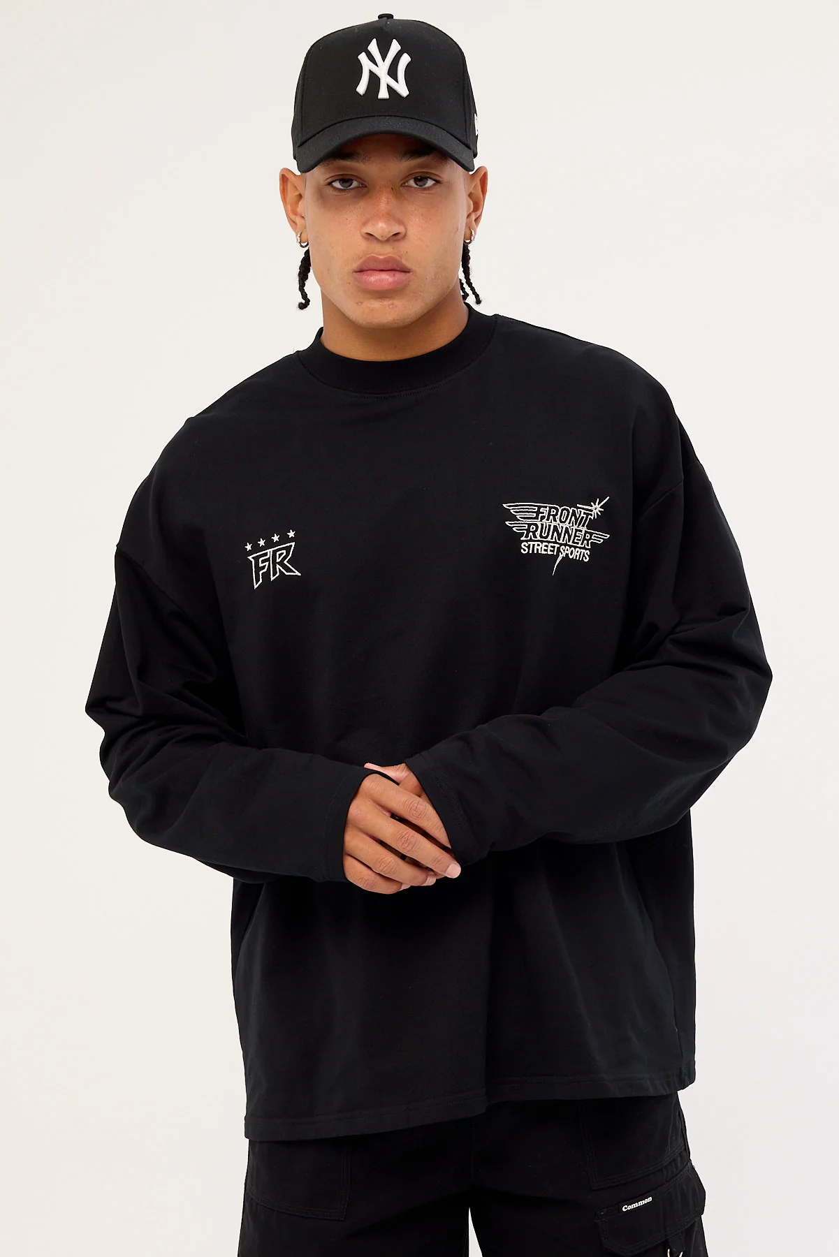 Front Runner Street Sports Long Sleeve Tee Black - Image 3