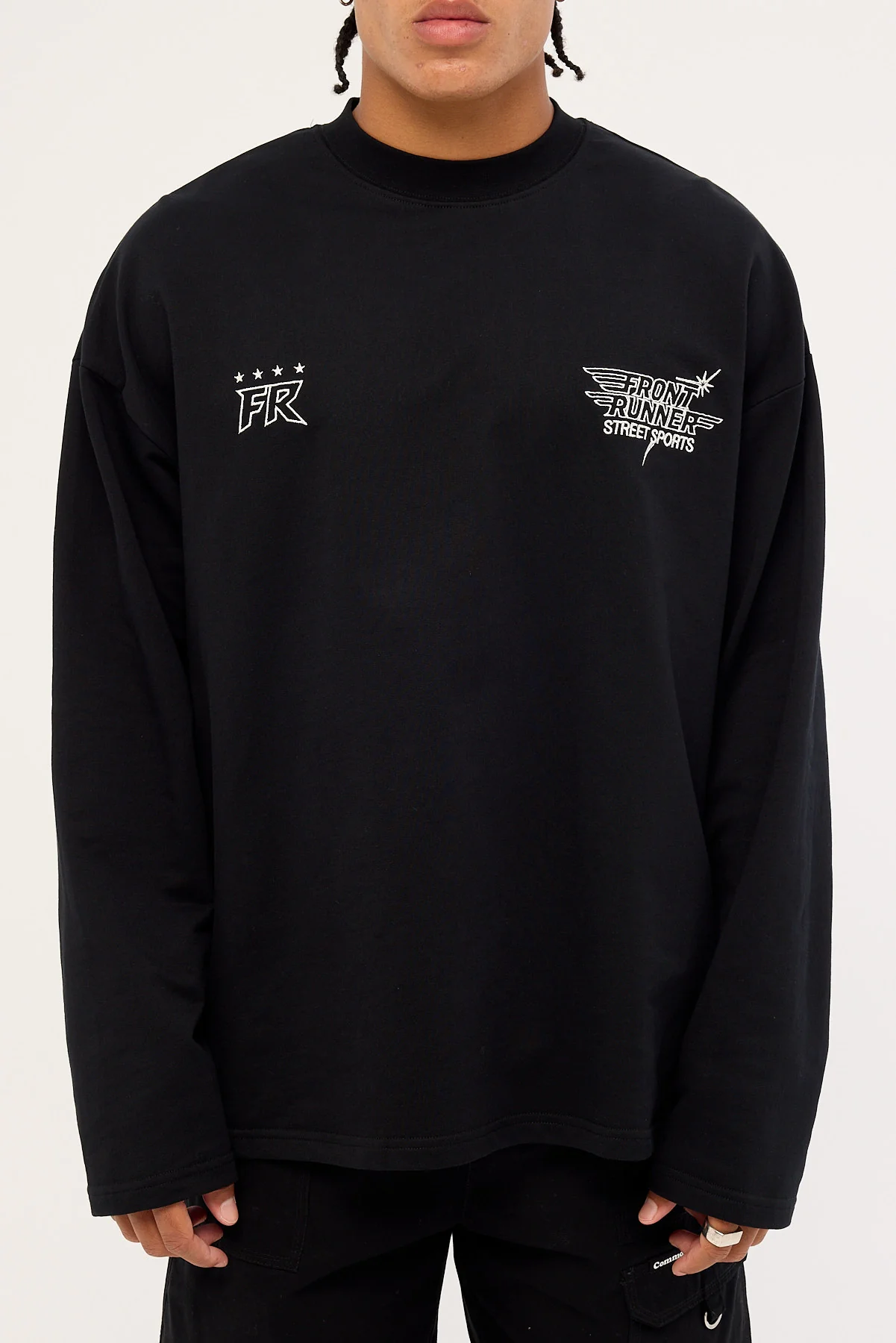 Front Runner Street Sports Long Sleeve Tee Black - Image 7