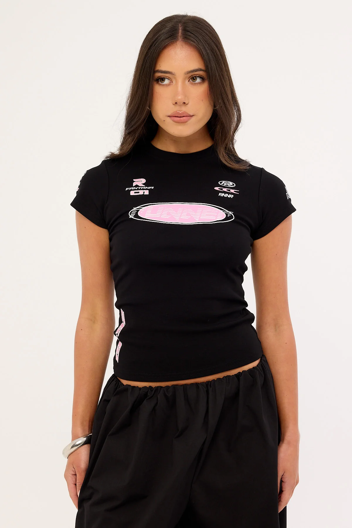 Front Runner Torque Nano Tee Black Bubblegum