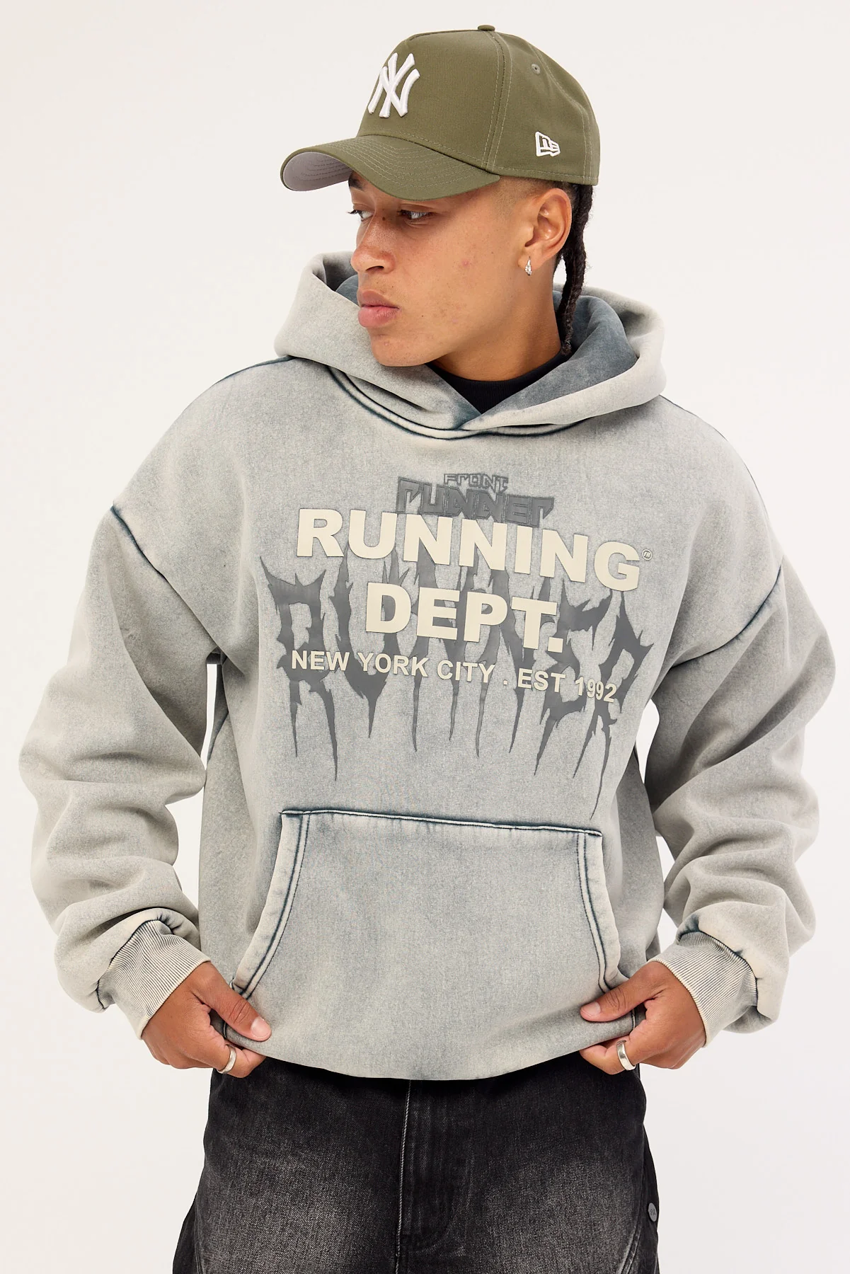 Front Runner Tribal Dept Hoodie Concrete