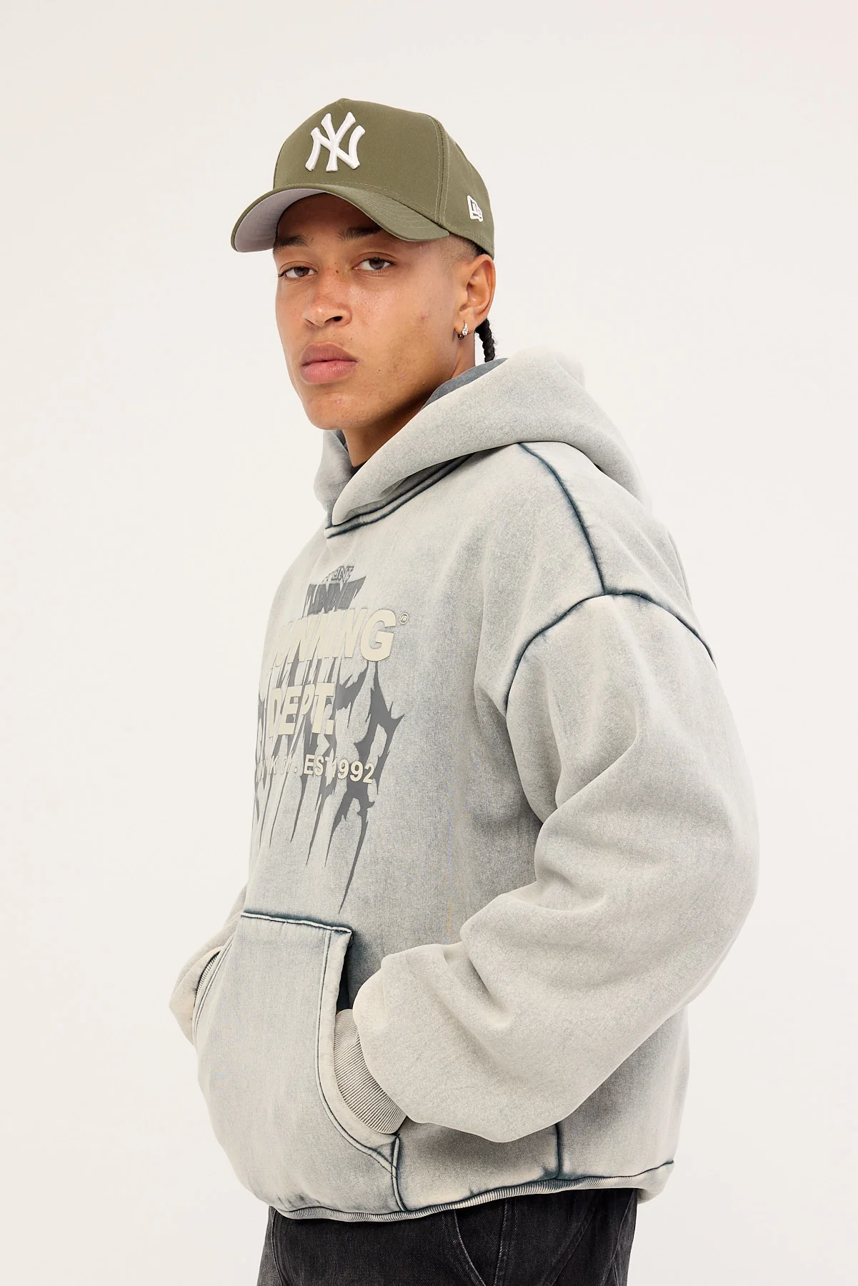 Front Runner Tribal Dept Hoodie Concrete - Image 3