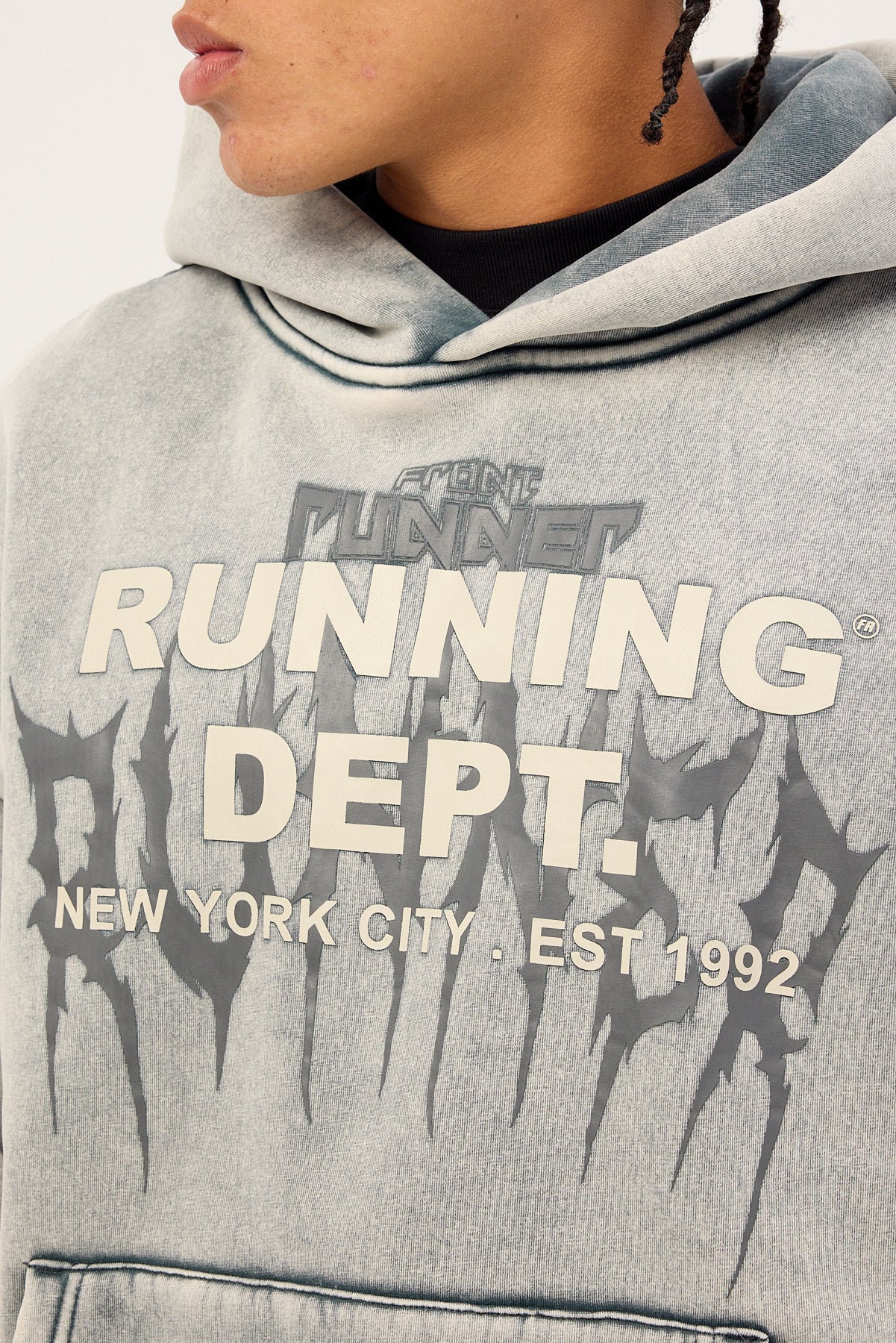 Front Runner Tribal Dept Hoodie Concrete - Image 5