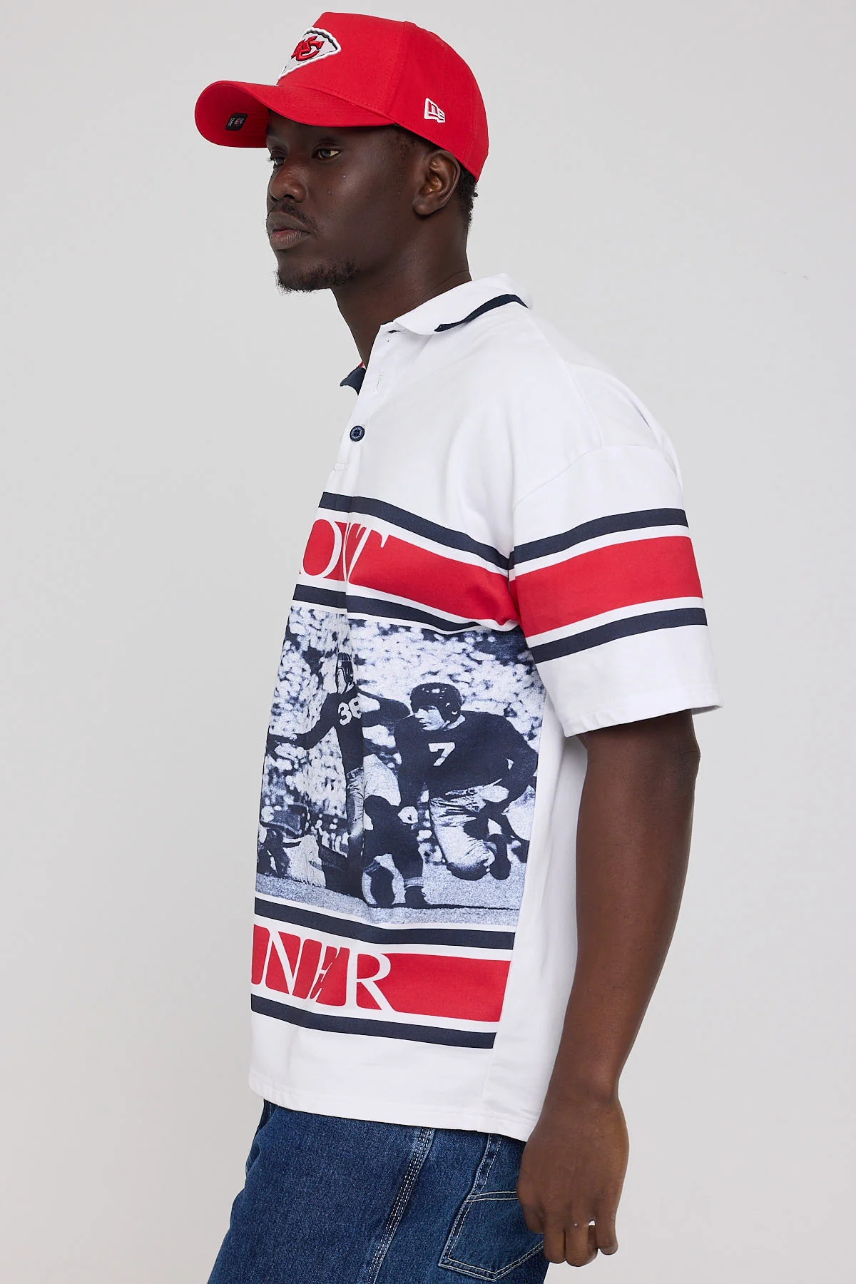Front Runner Tyson Oversized Polo White - Image 3