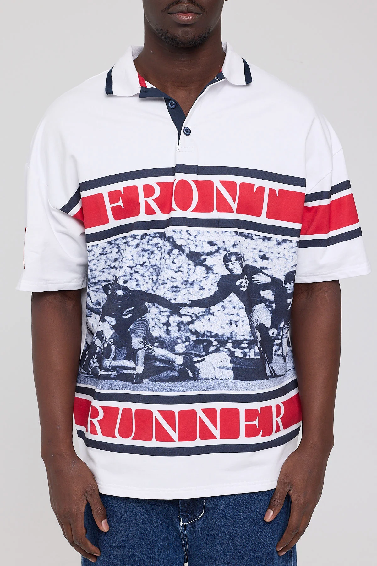 Front Runner Tyson Oversized Polo White - Image 7