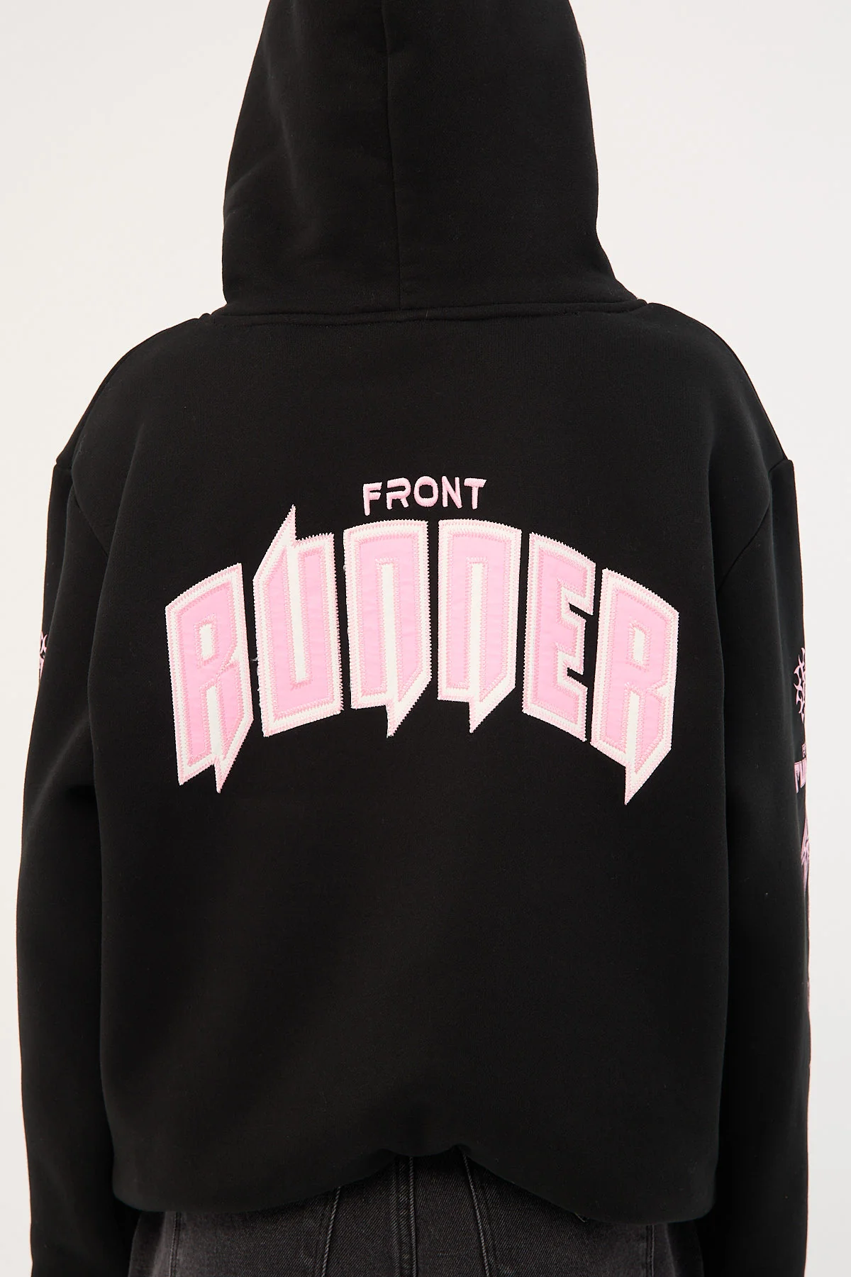 Front Runner Viper Sleeve Womens Hoodie Black - Image 7