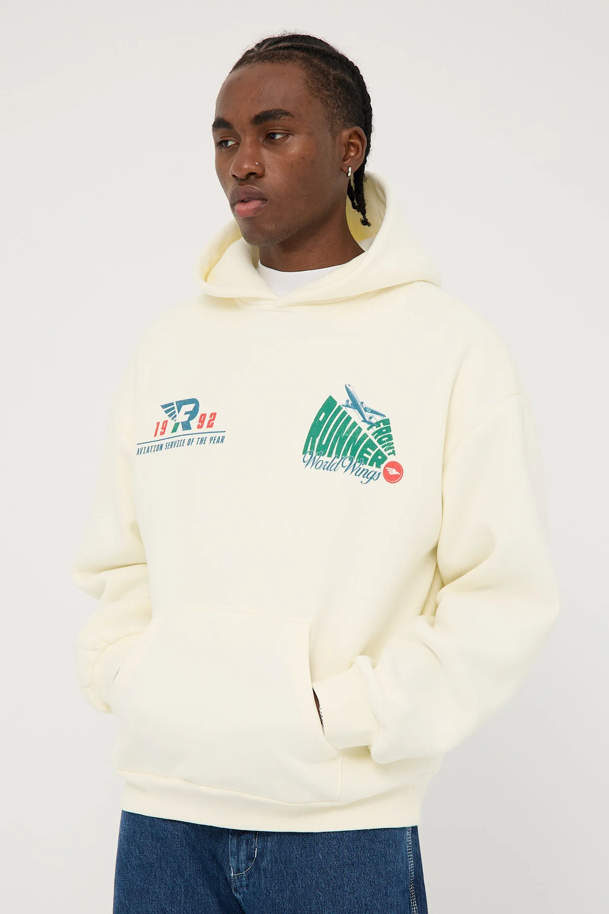 Front Runner World Wings Hoodie Vanilla - Image 3