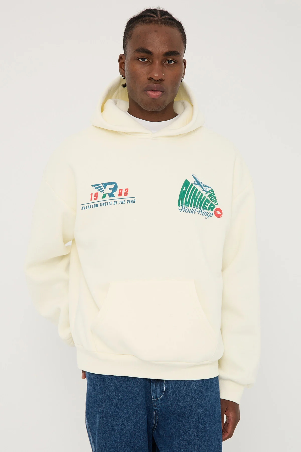 Front Runner World Wings Hoodie Vanilla - Image 5