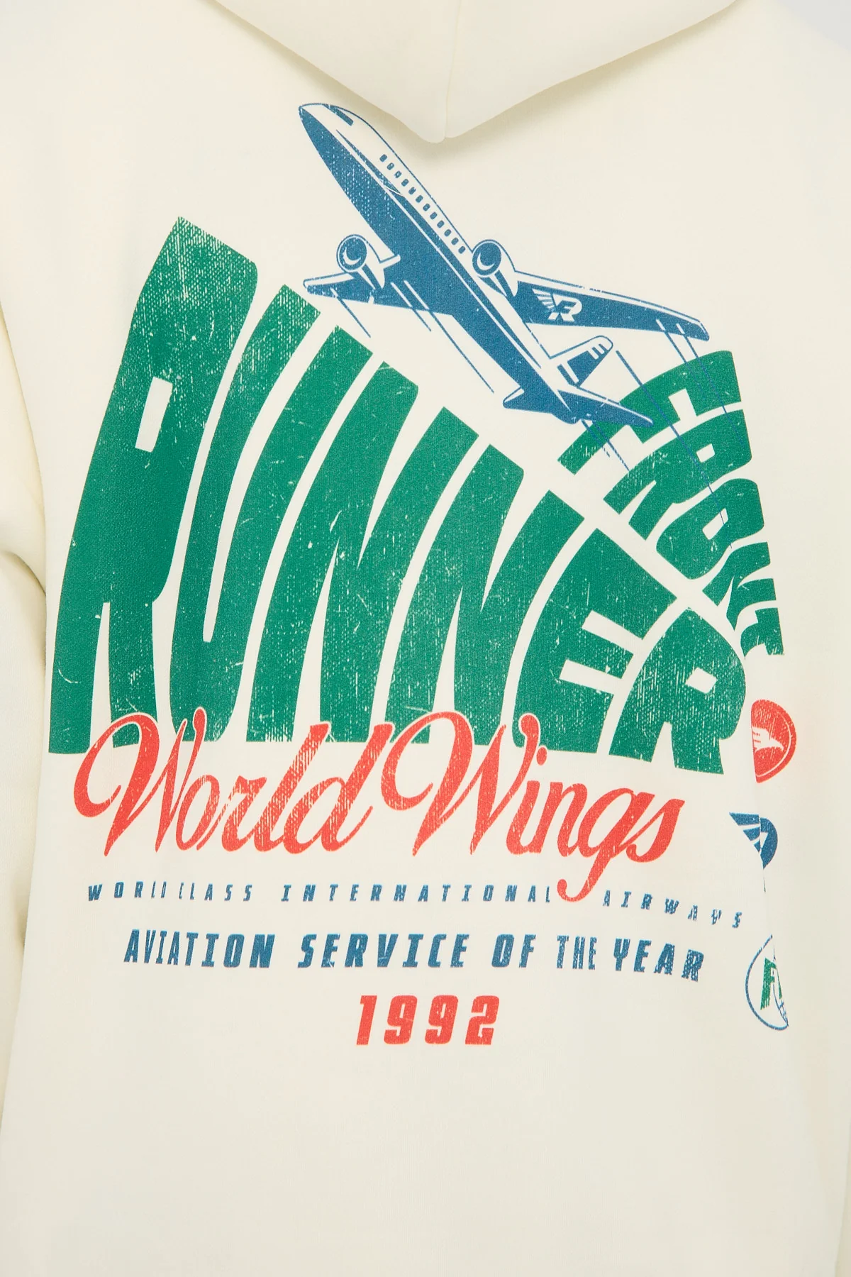 Front Runner World Wings Hoodie Vanilla - Image 7