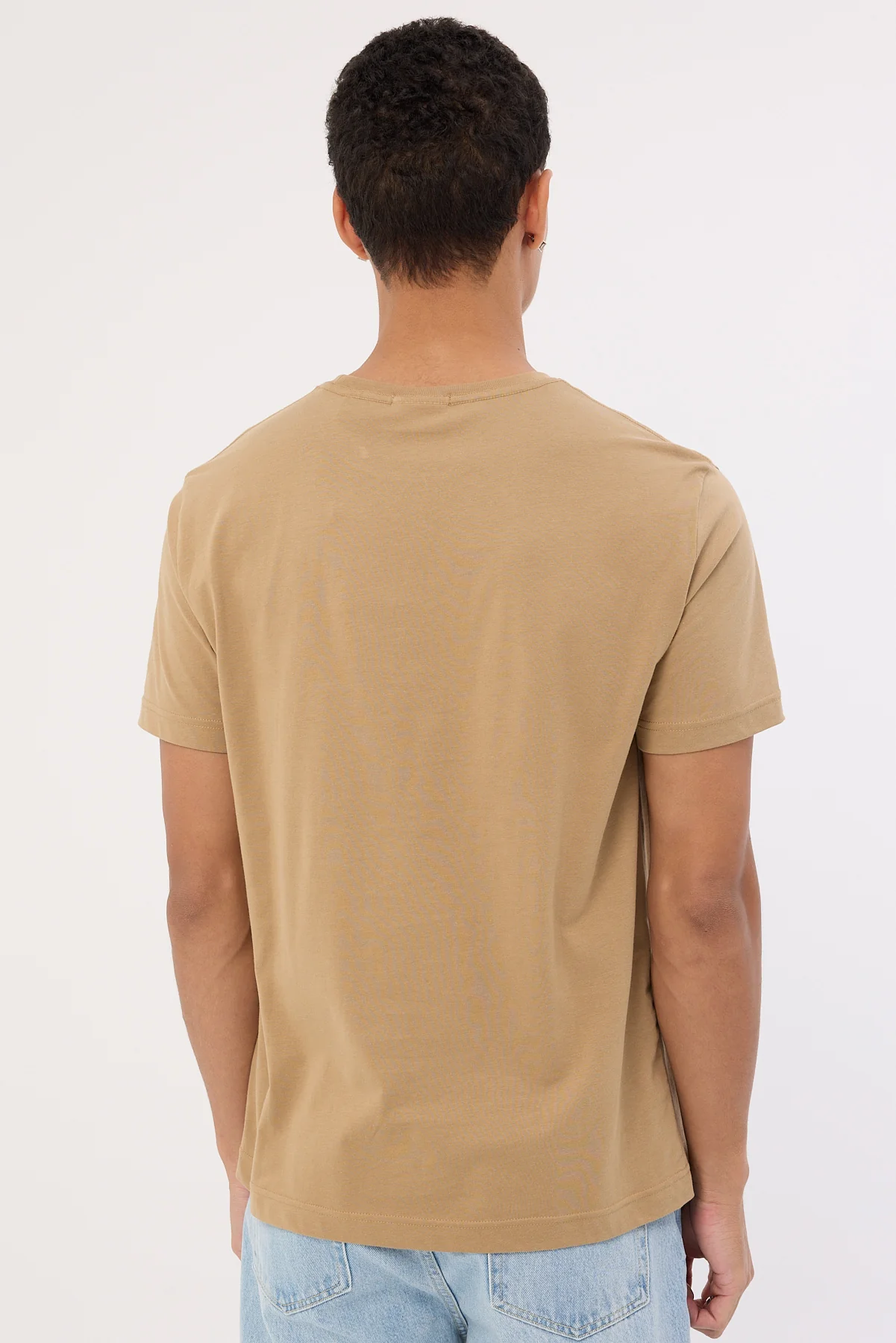 Gant Reg Sheild SS T-Shirt Warm Khaki - Image 5
