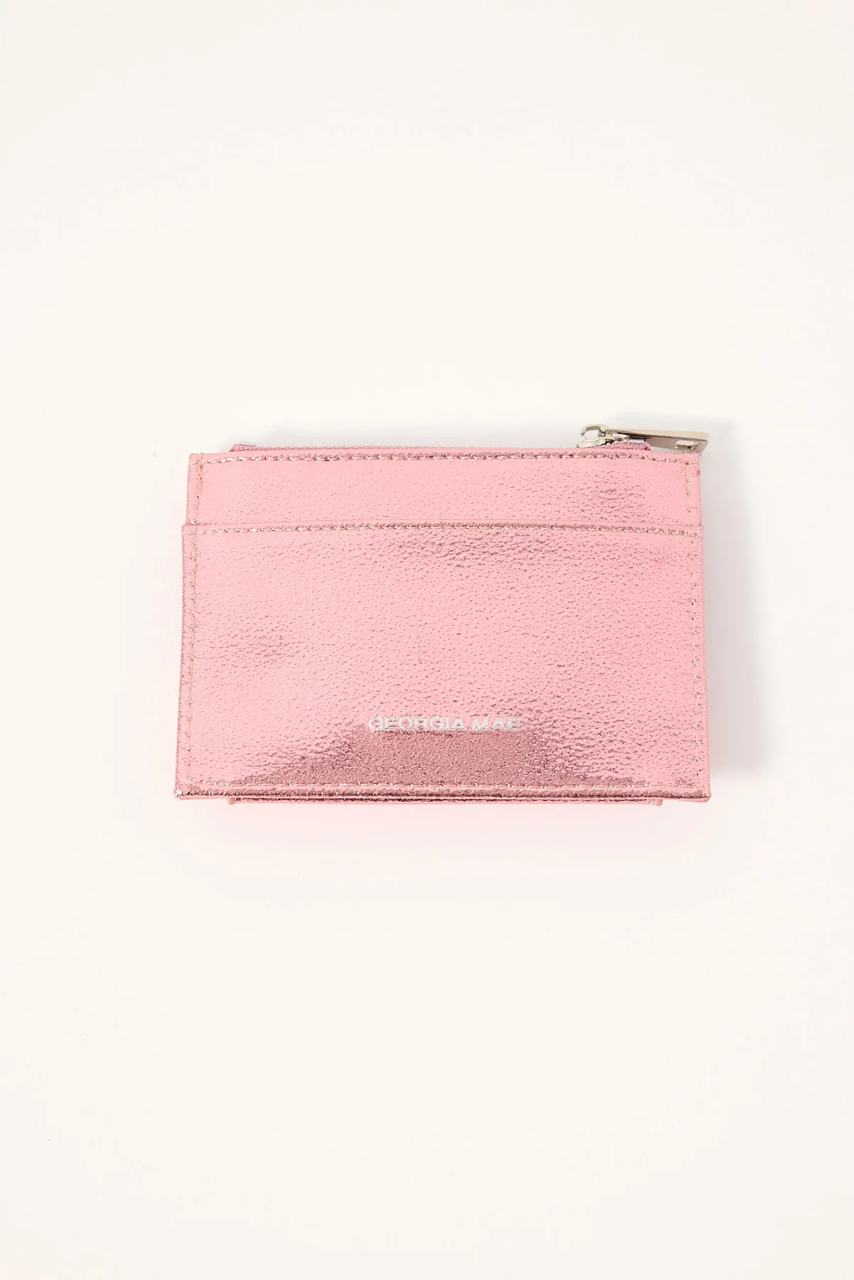 Georgia Mae The Daisy Card Wallet Metallic Pink - Image 4