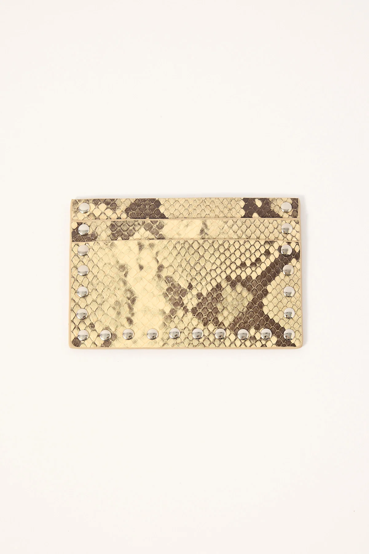 Georgia Mae The Rae Stud Card Wallet Snakeskin - Image 3