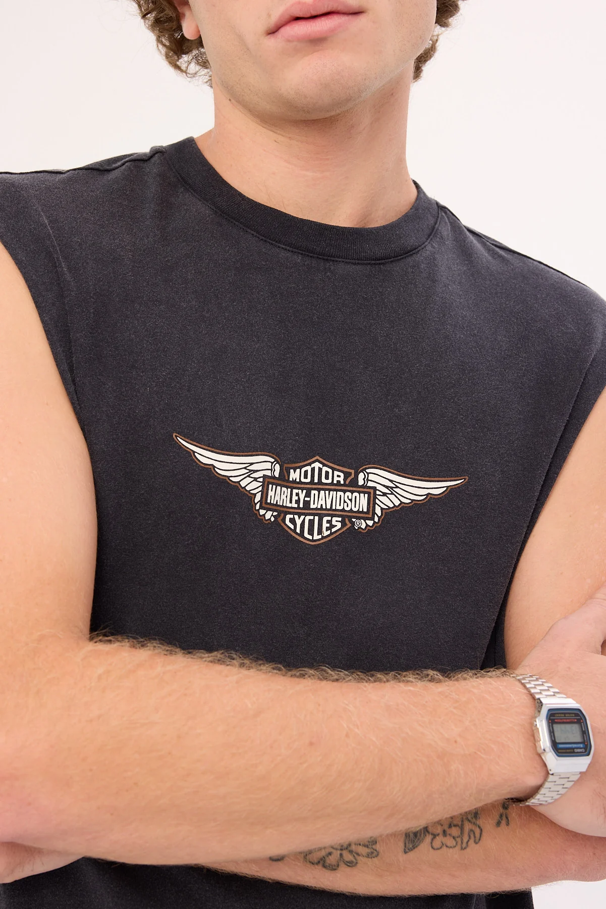 Harley-davidson SL Wings FB BandS Muscle Vintage Black - Image 5