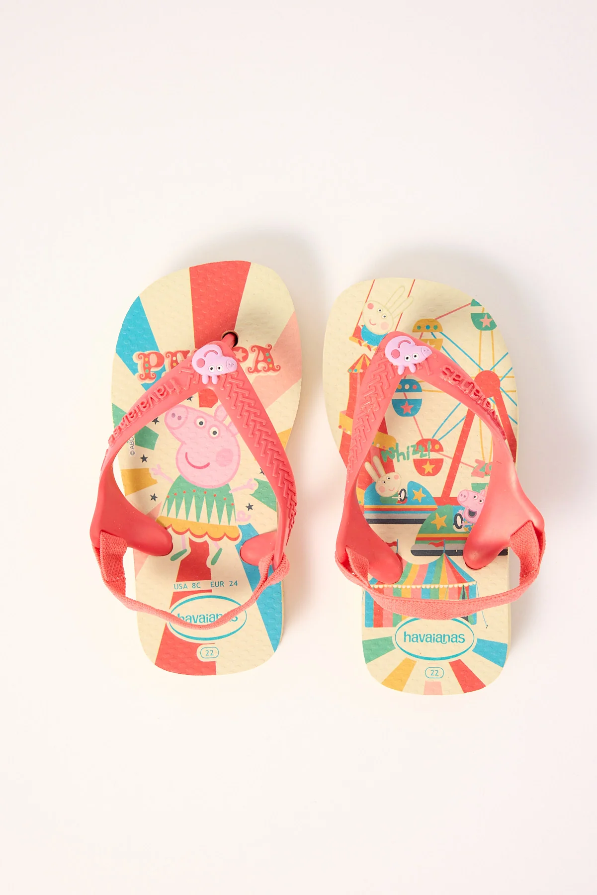 Havaianas Baby Peppa Pig Circus Buttercream Coral - Image 2