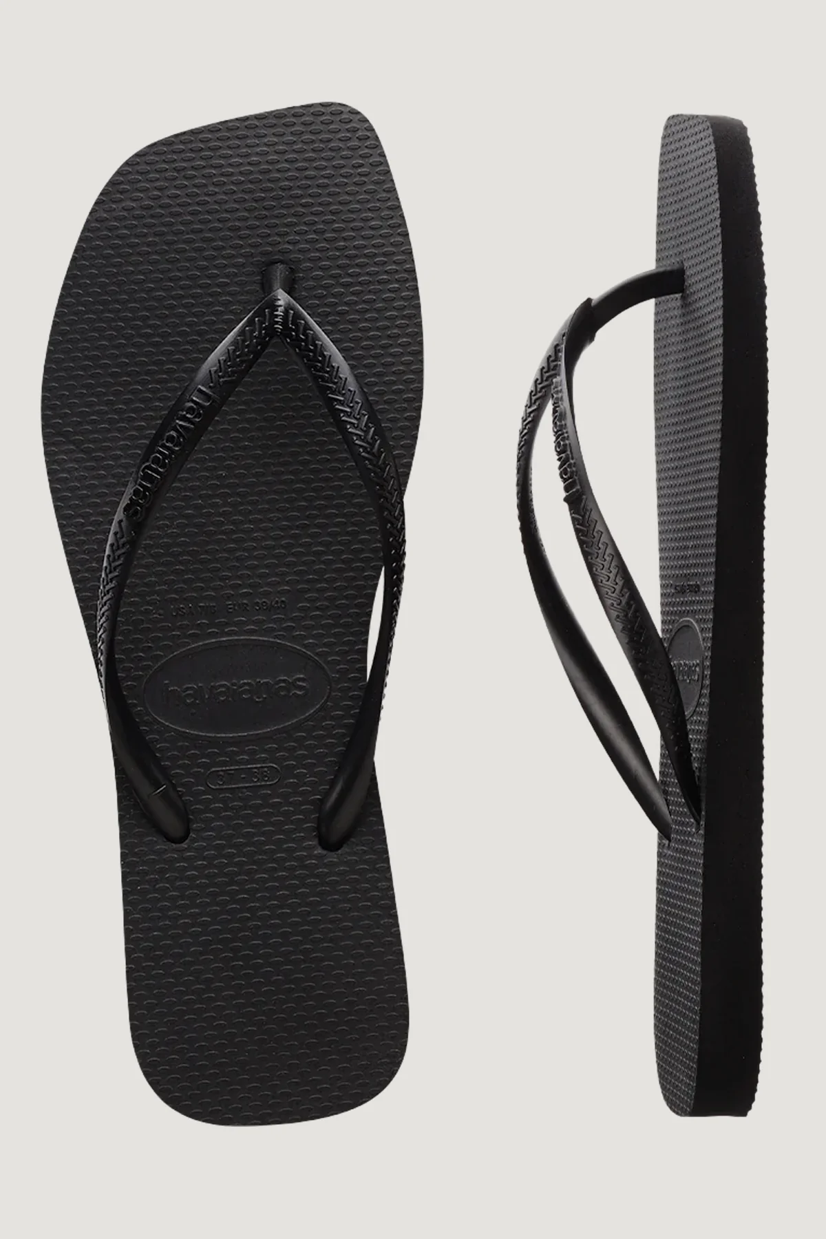 Havaianas Slim Square Solid Thong Black - Image 3