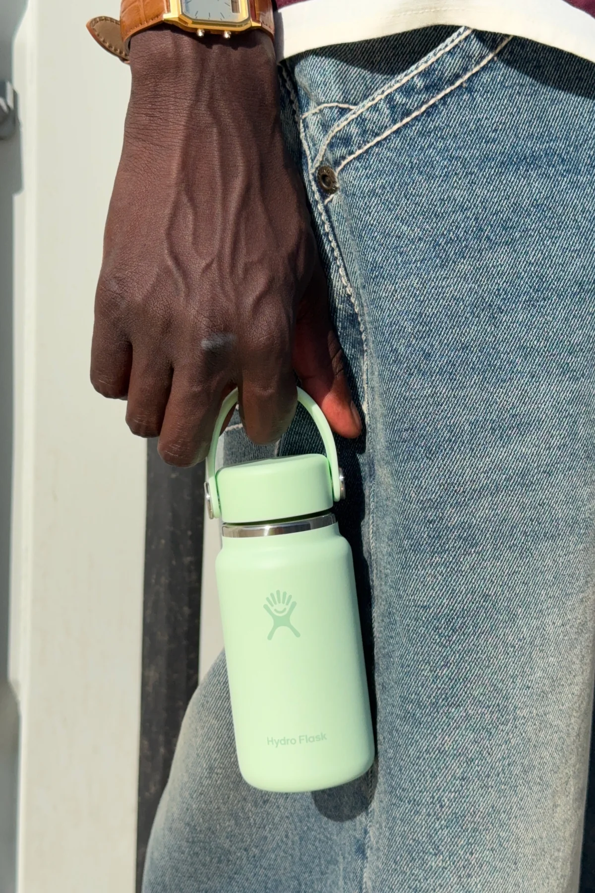 Hydroflask Micro Hydro 6.7oz Water Bottle Aloe - Image 2