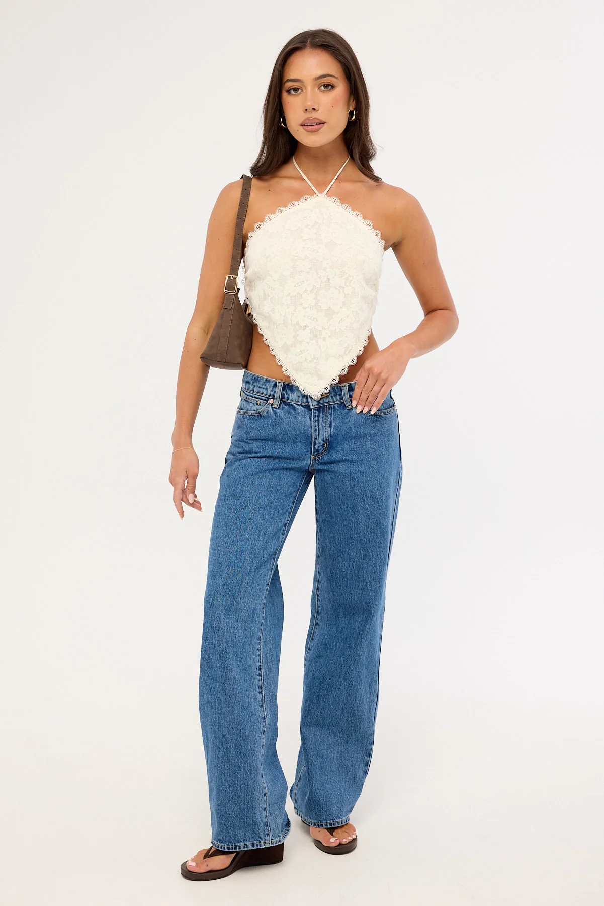Jgr & Stn Gracie Halter Top Cream - Image 2