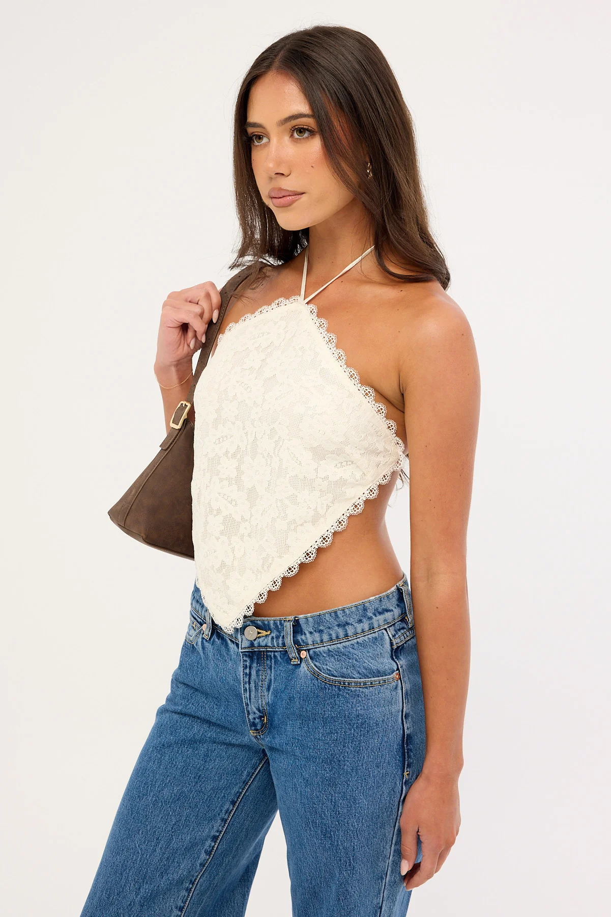 Jgr & Stn Gracie Halter Top Cream - Image 4
