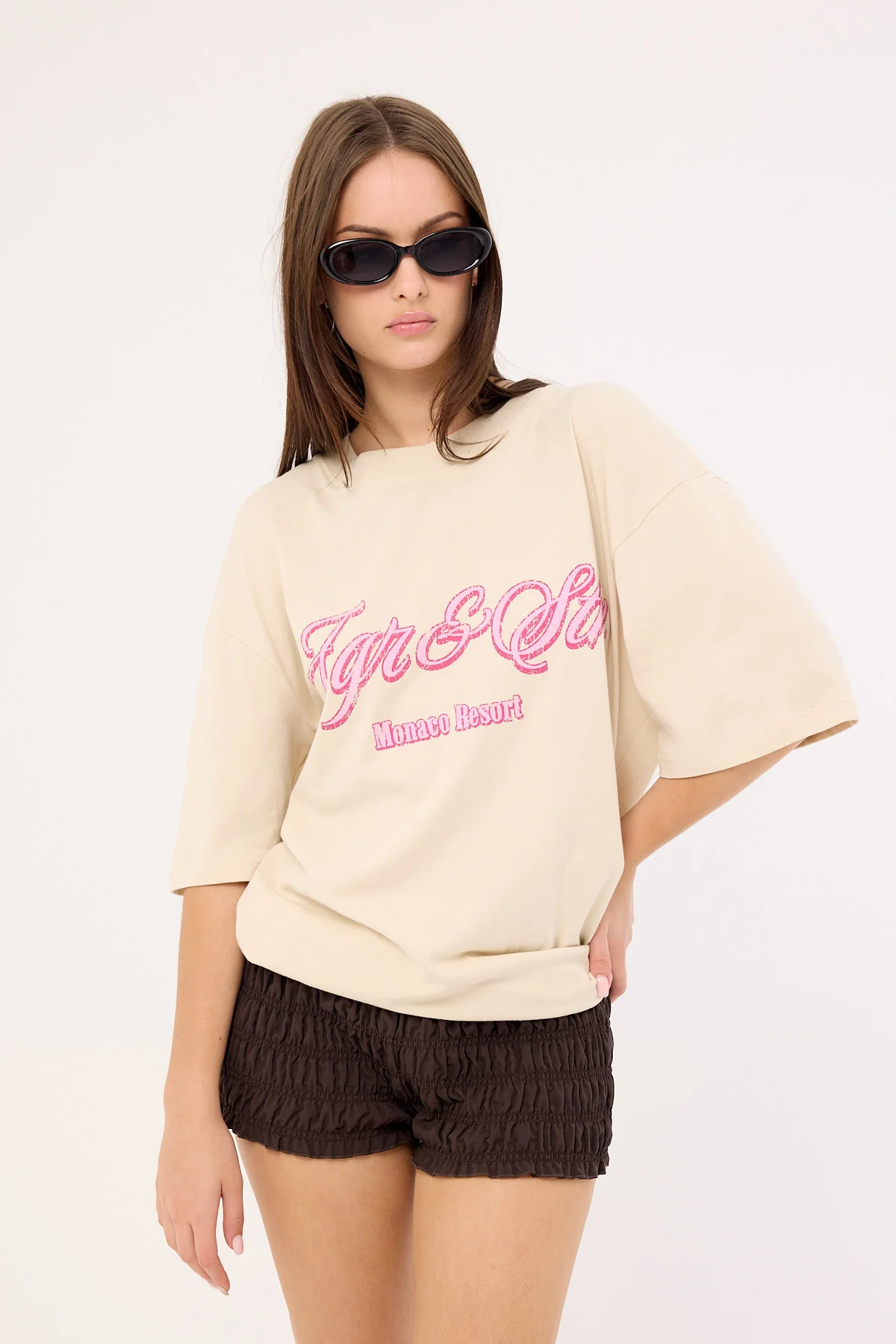 Jgr & Stn Holiday Oversized T-Shirt White - Image 2