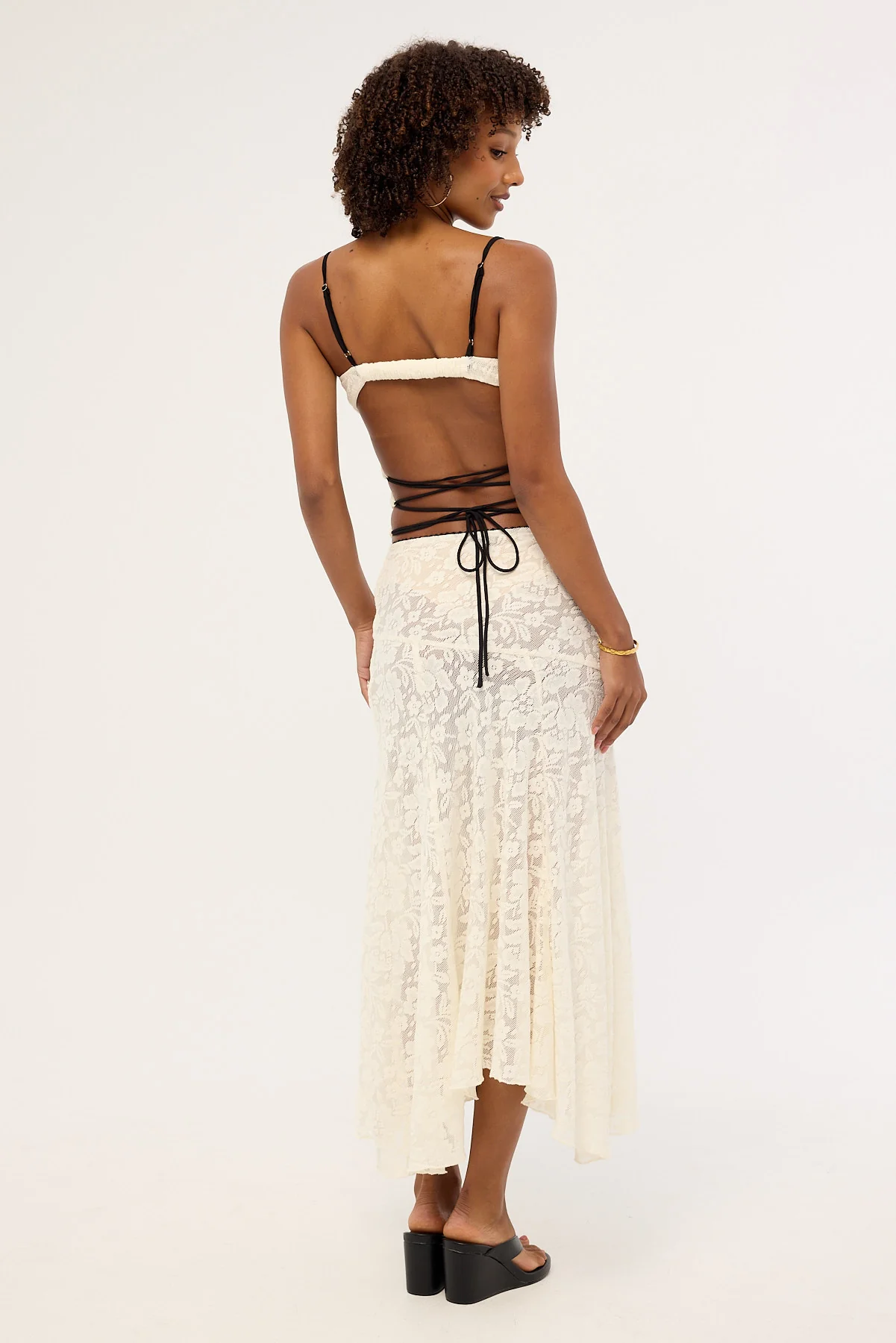 Jgr & Stn Myra Lace Maxi Skirt Antique White - Image 5