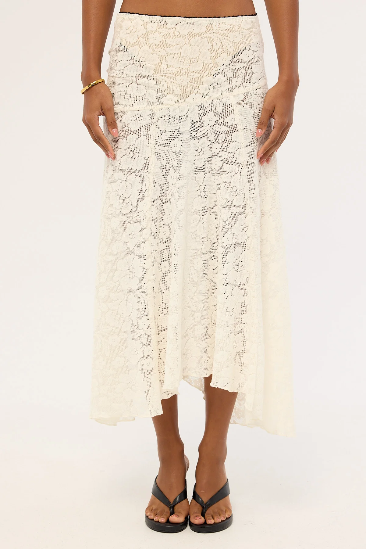 Jgr & Stn Myra Lace Maxi Skirt Antique White - Image 7