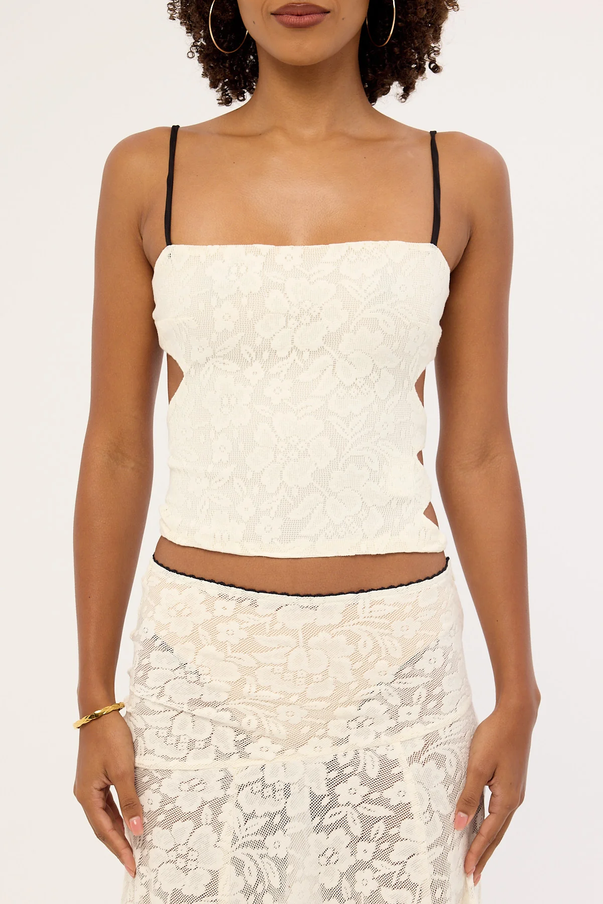 Jgr & Stn Myra Lace Tie Top Antique White - Image 6