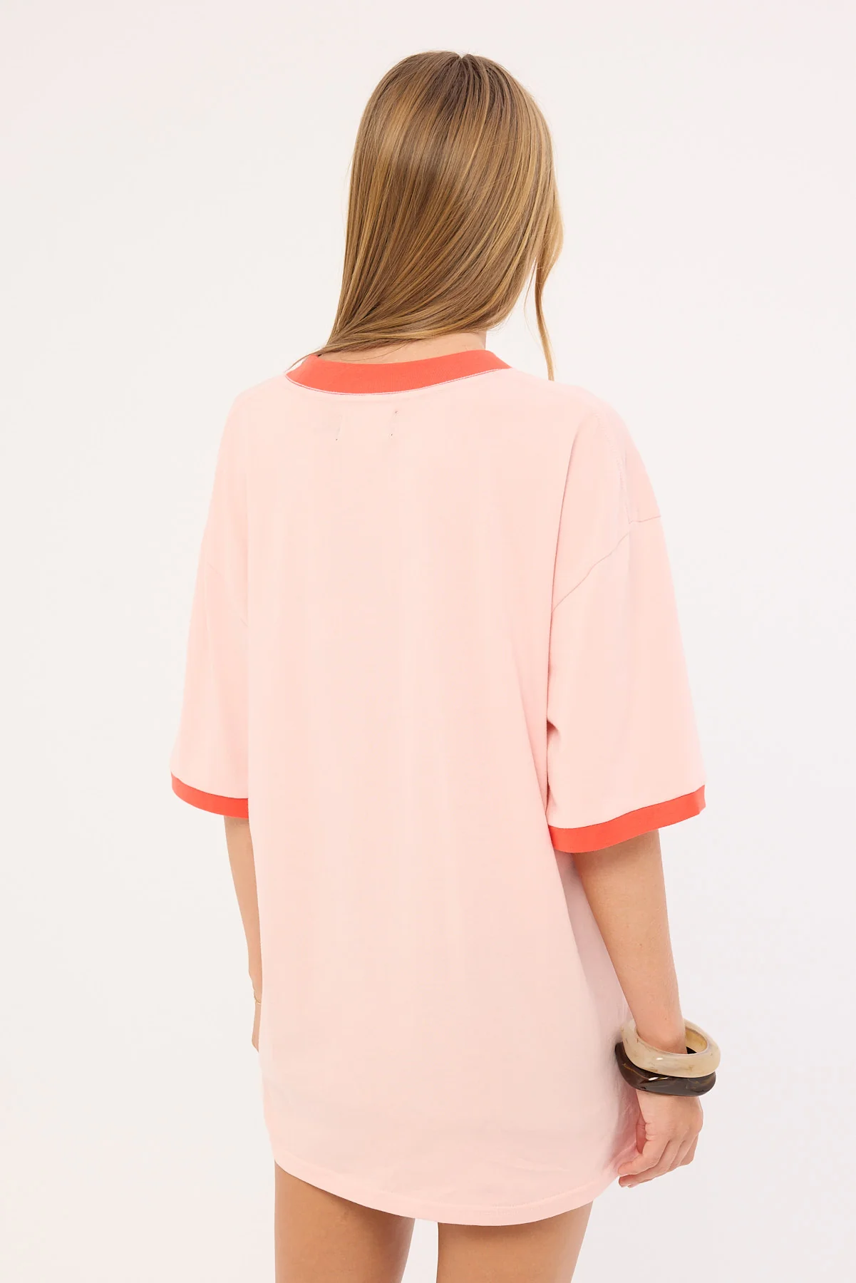 Jgr & Stn Peaches Oversized T-Shirt Peach - Image 5
