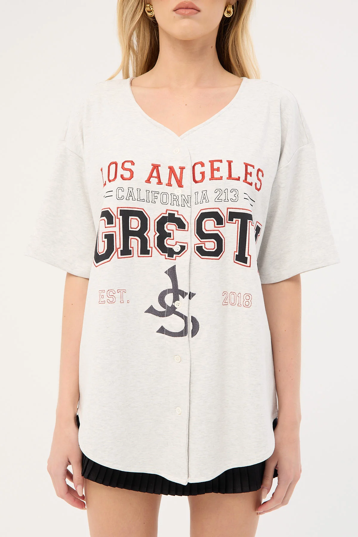 Jgr & Stn Peyton Athletic Jersey Off White - Image 8