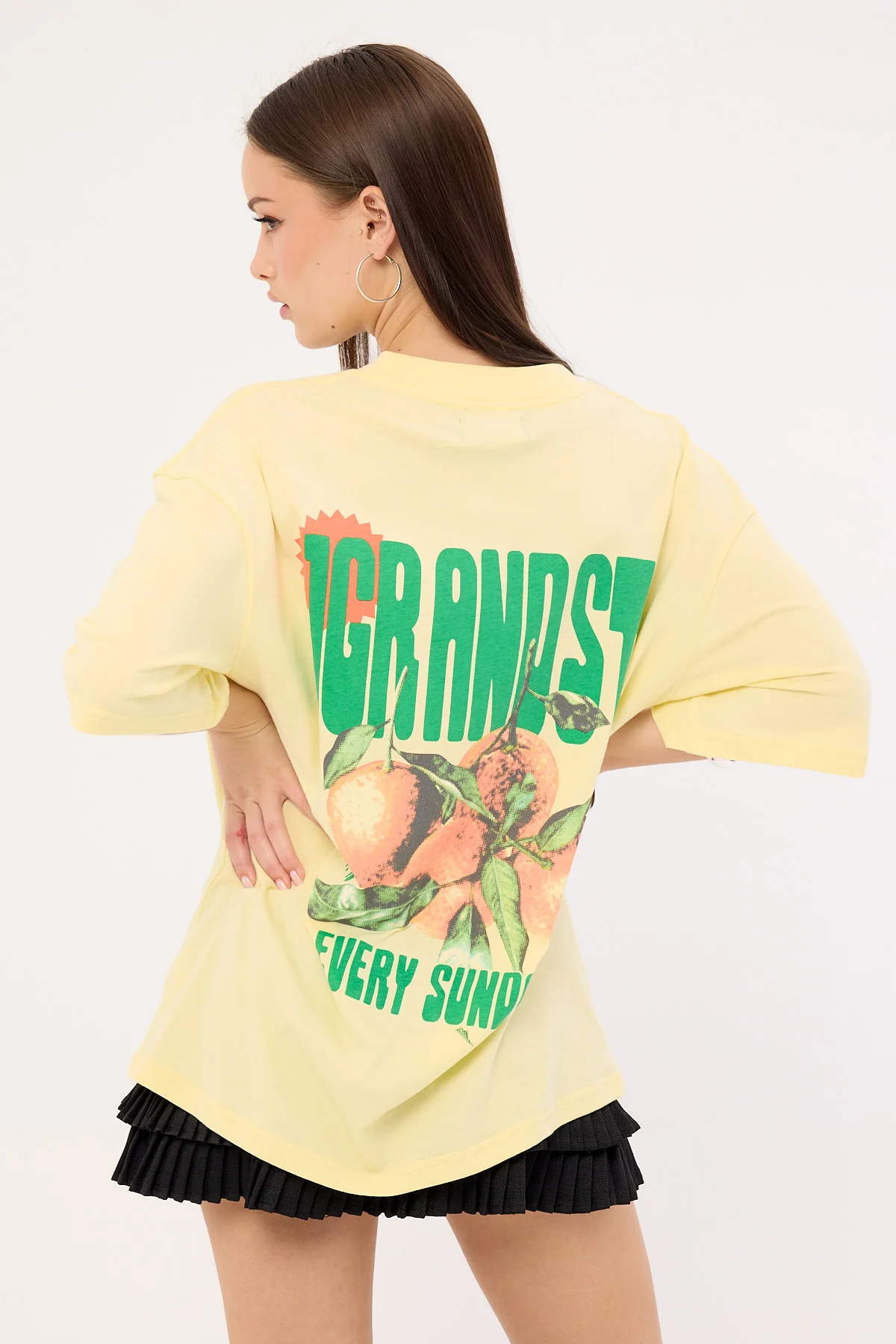 Jgr & Stn Sundays Oversized T-Shirt Butter