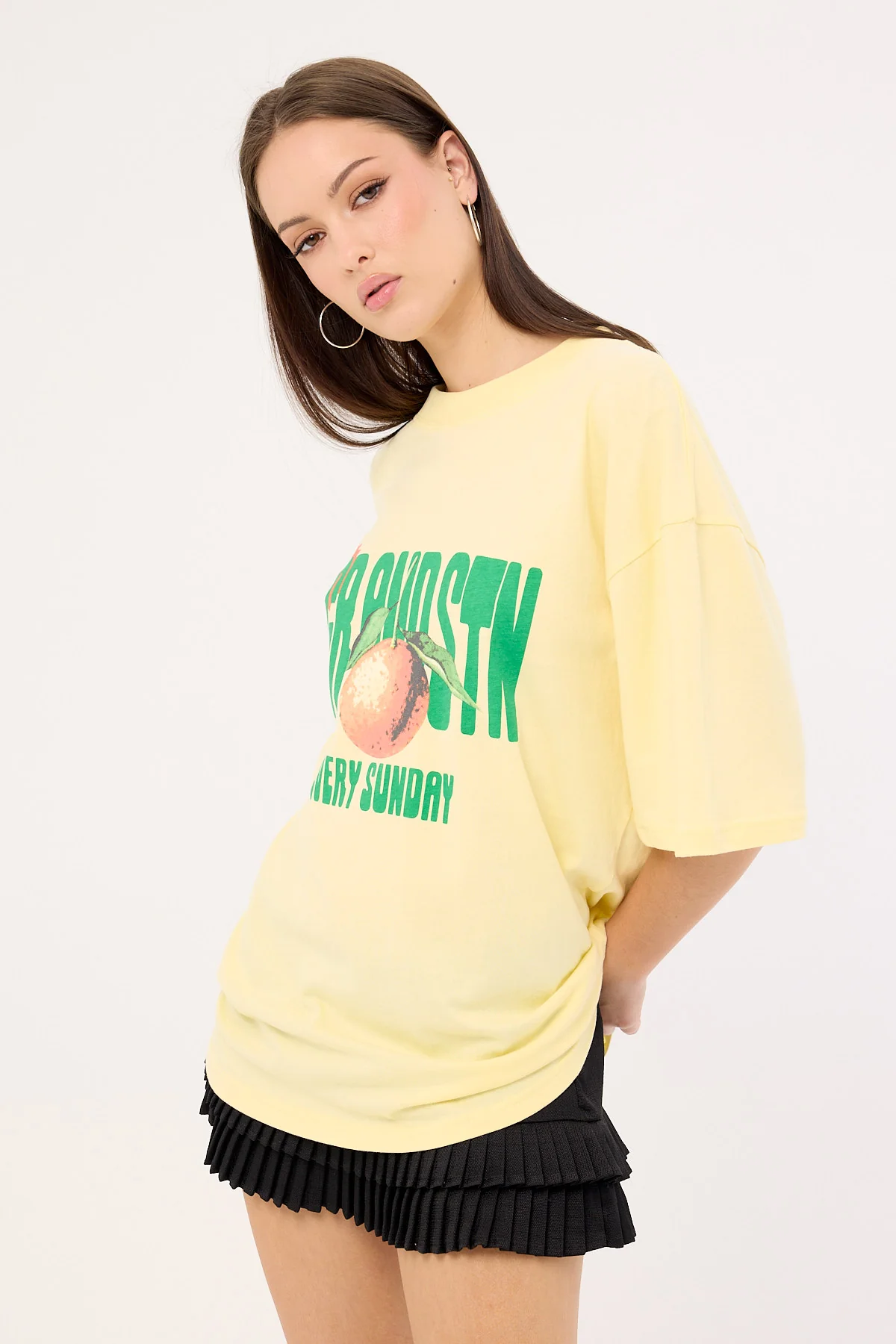 Jgr & Stn Sundays Oversized T-Shirt Butter - Image 5