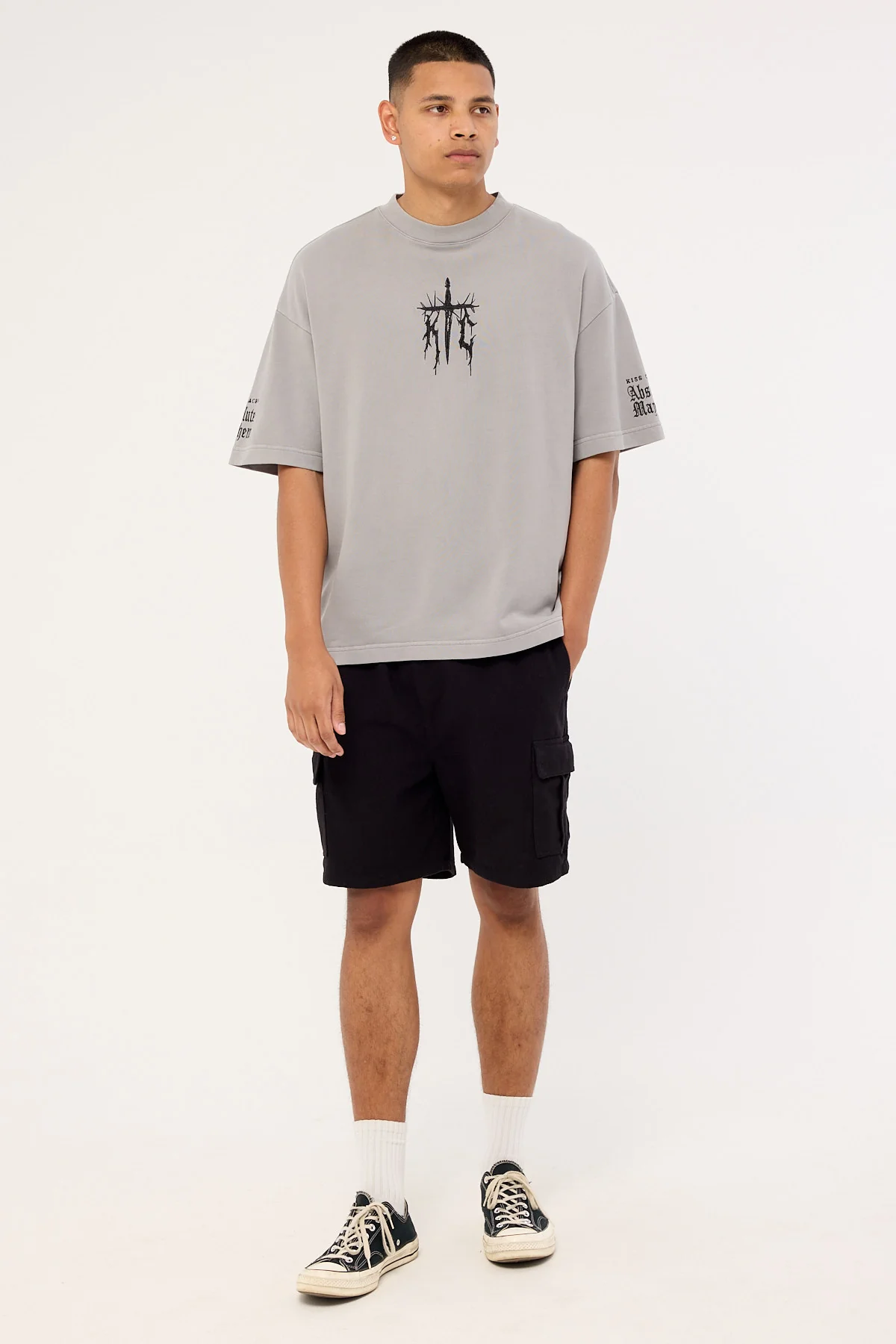 Kiss Chacey Absolute Loopback Street Tee Pigment Limestone - Image 2