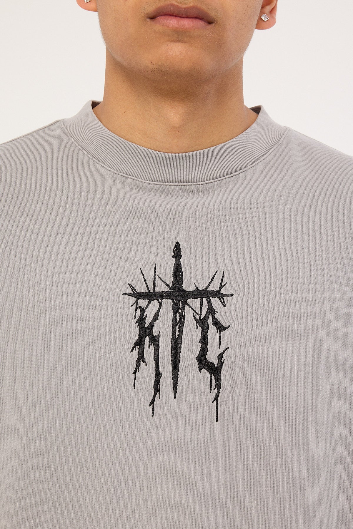 Kiss Chacey Absolute Loopback Street Tee Pigment Limestone - Image 4