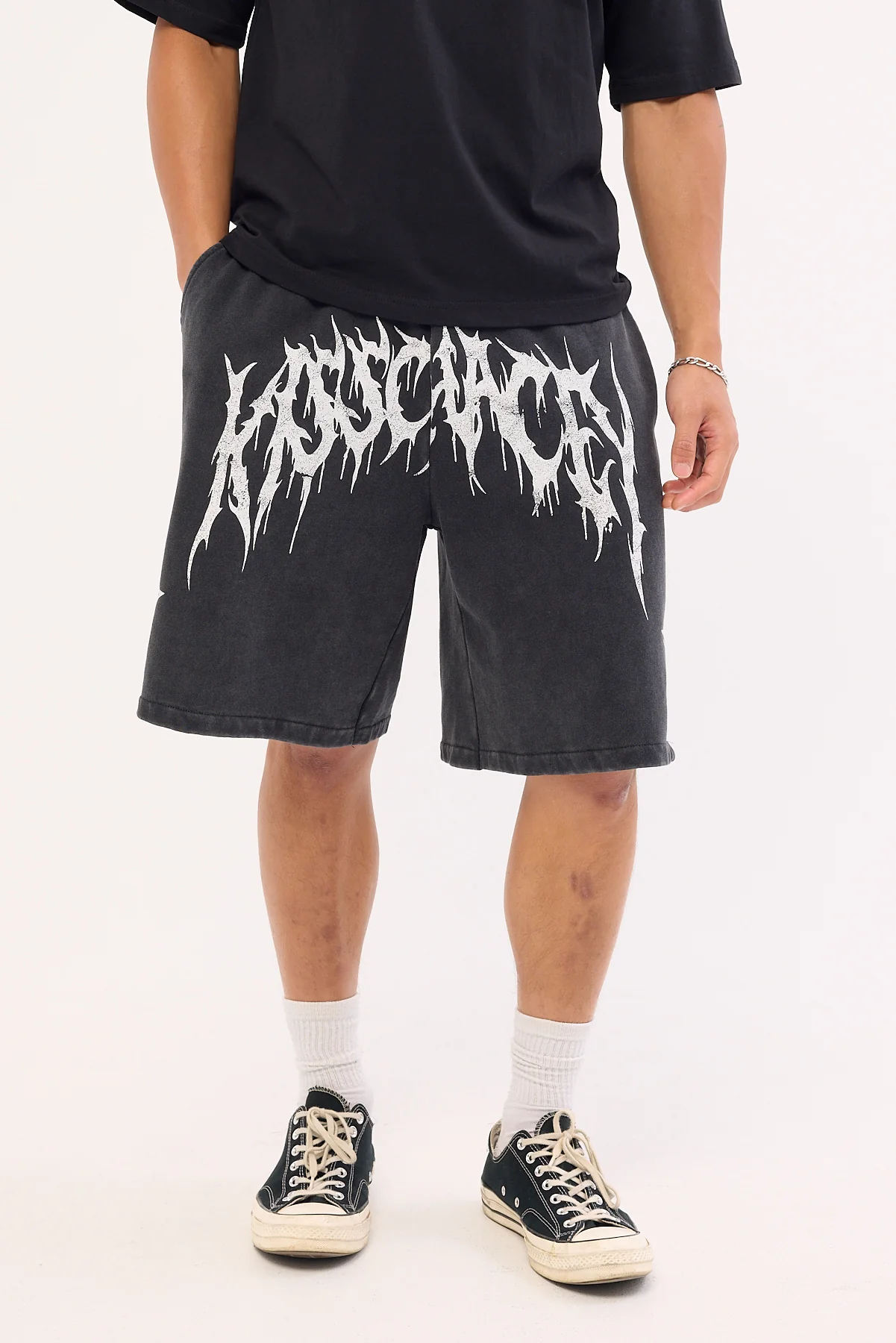Kiss Chacey Cagey Loopbk Basketball Short Mineral Black - Image 2
