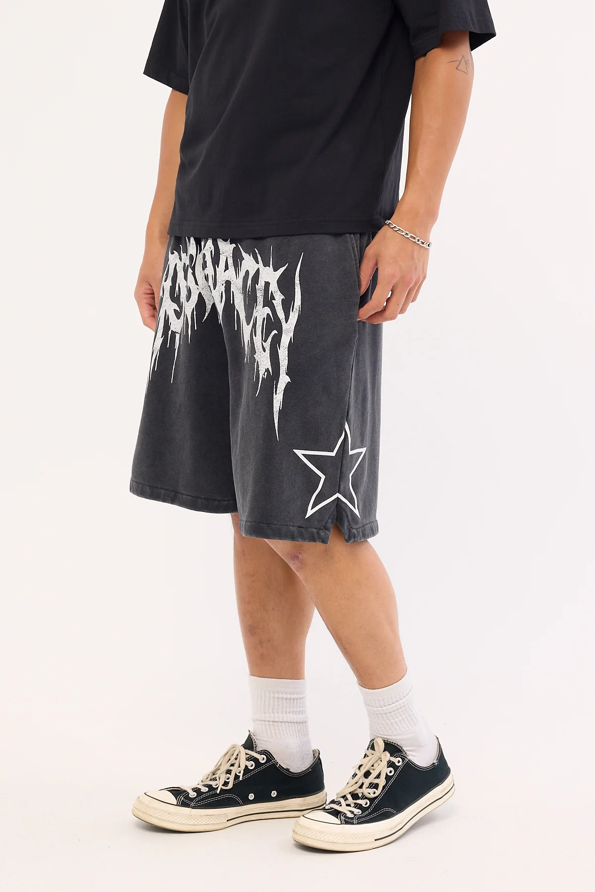 Kiss Chacey Cagey Loopbk Basketball Short Mineral Black - Image 4
