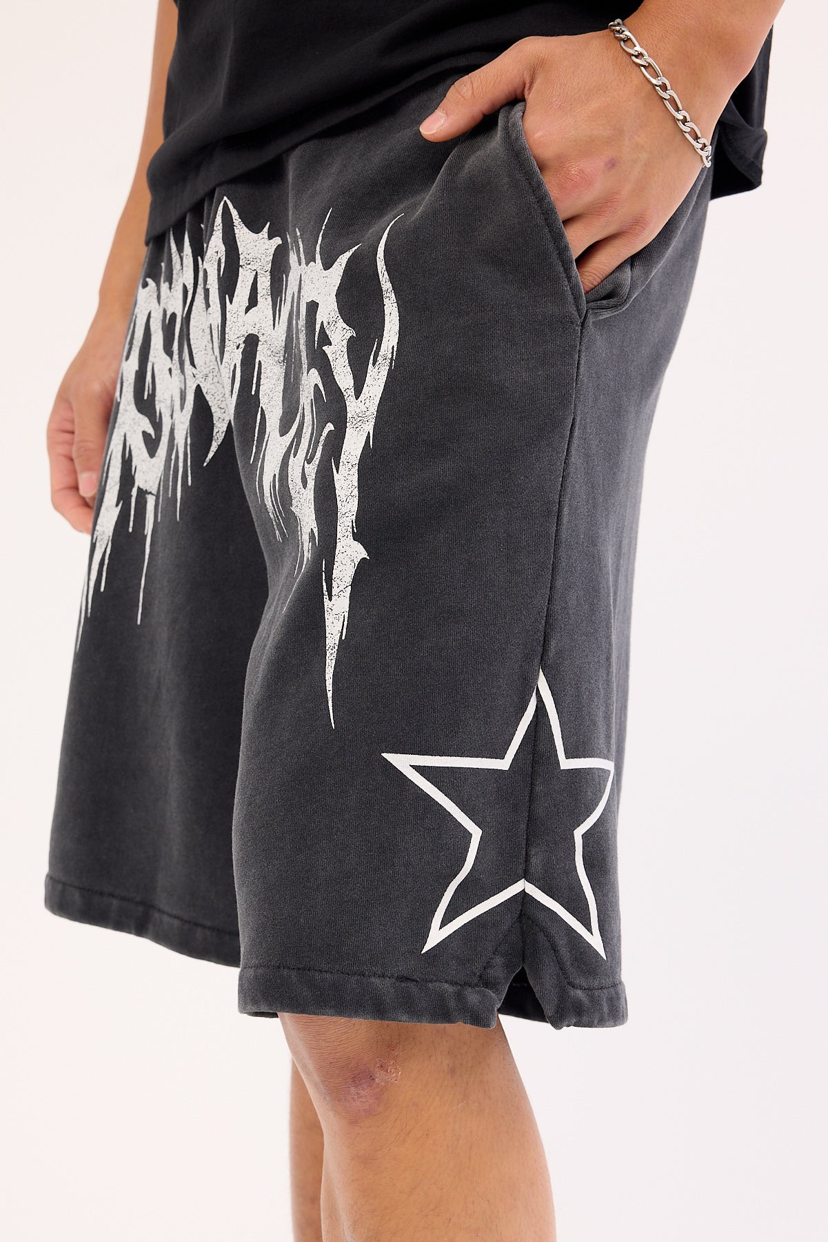 Kiss Chacey Cagey Loopbk Basketball Short Mineral Black - Image 6