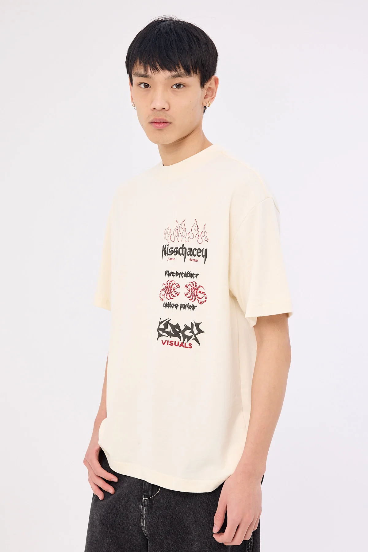 Kiss Chacey Firebreather Street Tee Tofu - Image 4