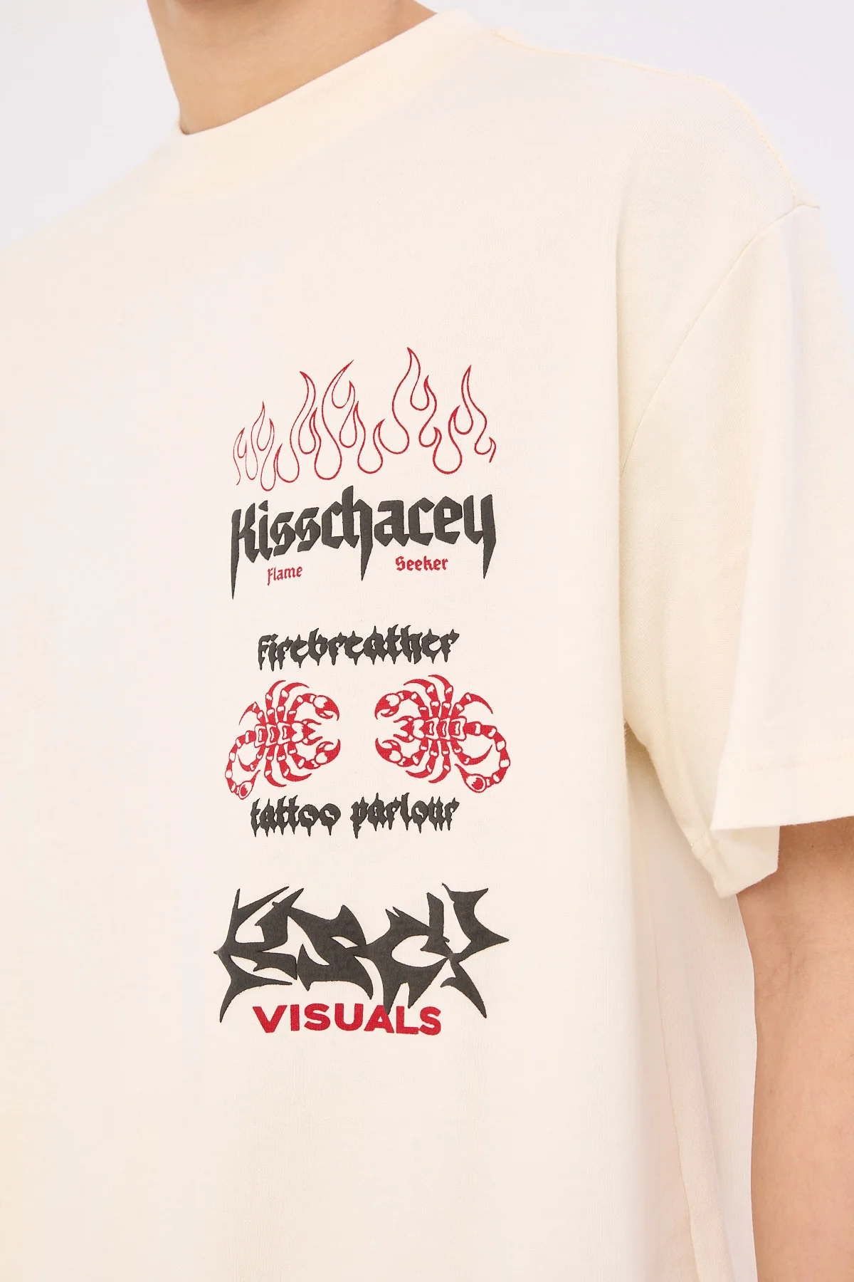 Kiss Chacey Firebreather Street Tee Tofu - Image 5