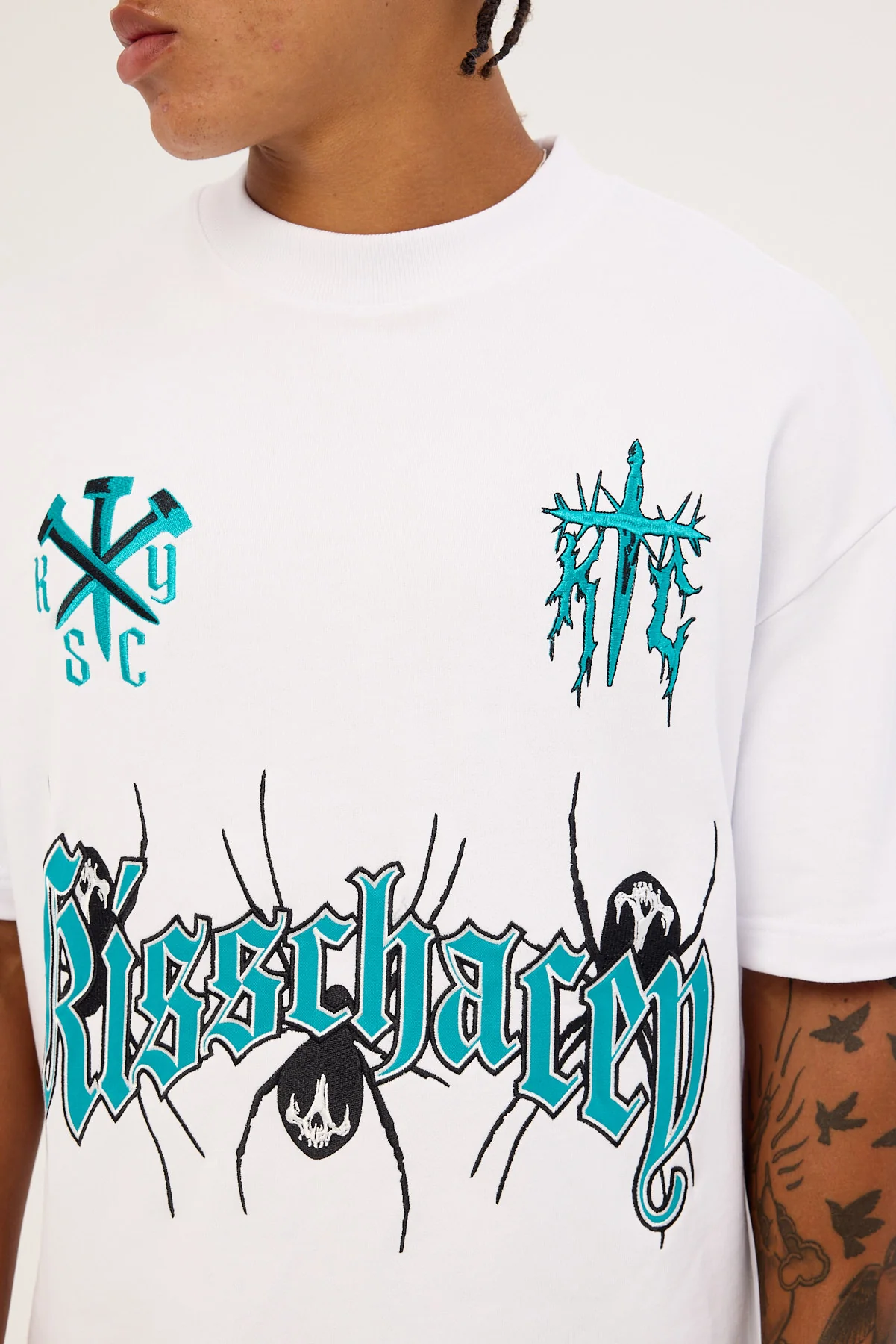 Kiss Chacey Fragments Loopback Street Tee Optical White - Image 5