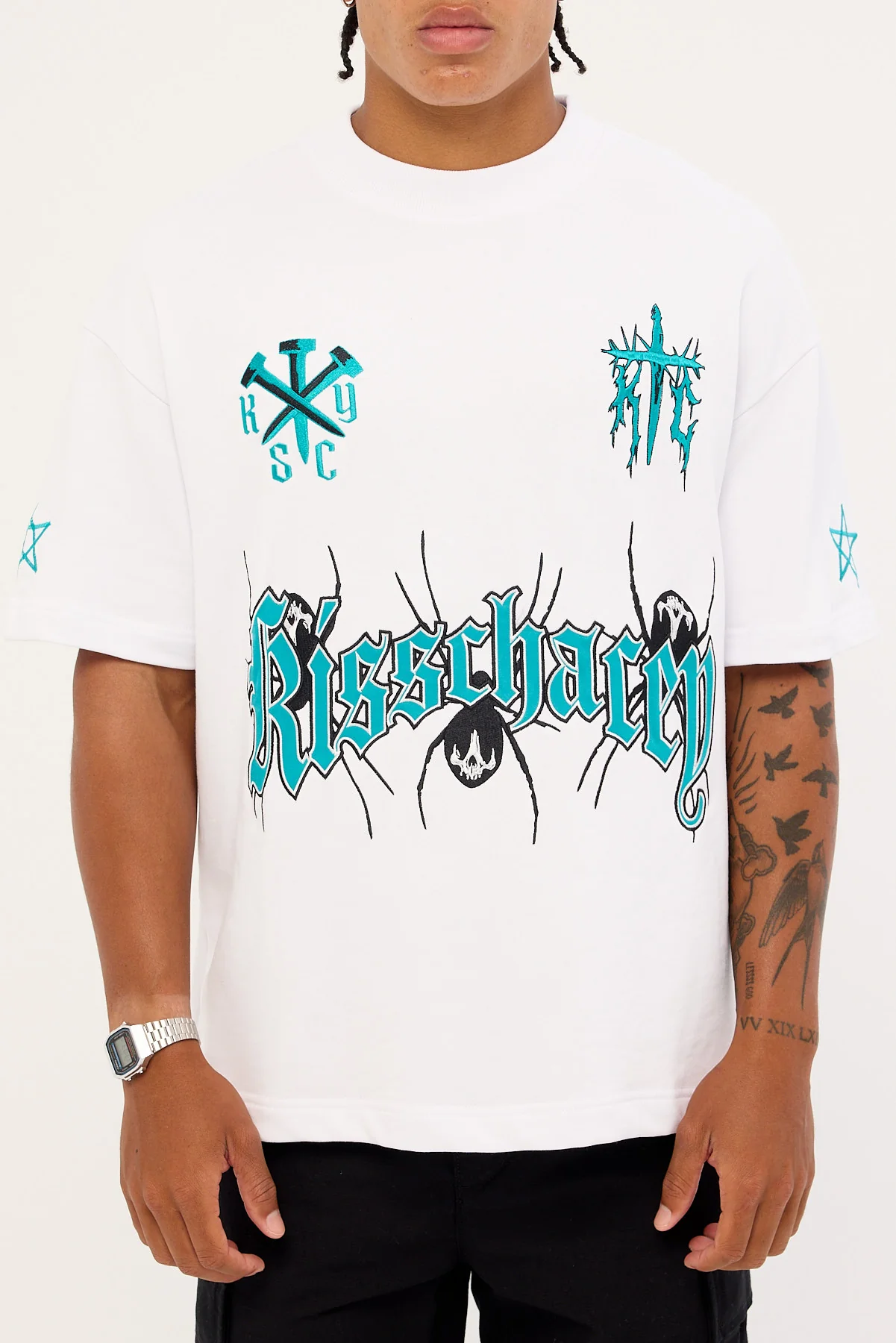 Kiss Chacey Fragments Loopback Street Tee Optical White - Image 6