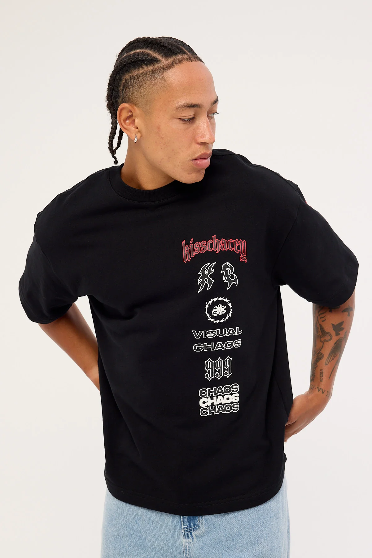Kiss Chacey Gates Loopback Street Tee Jet Black - Image 3